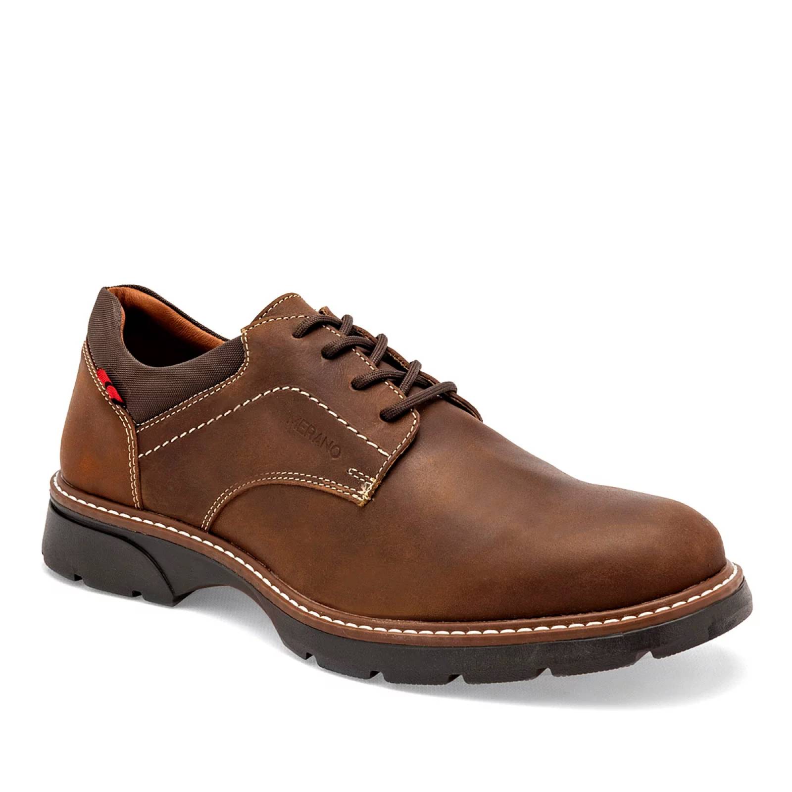 ZAPATO CASUAL Para Hombre Merano 43060, Color Cafe CF V7