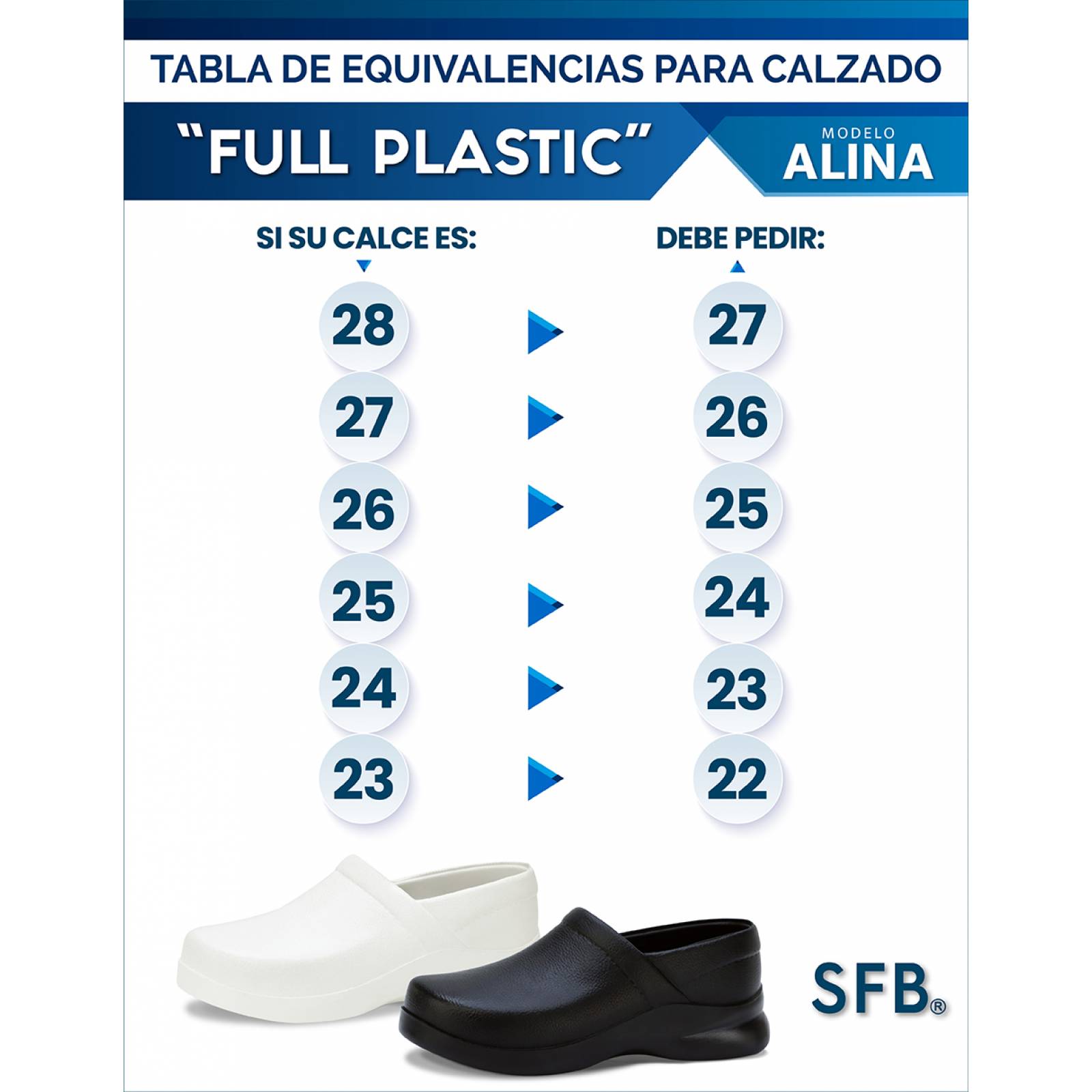 Zapatos SFB full plastic para chef unisex
