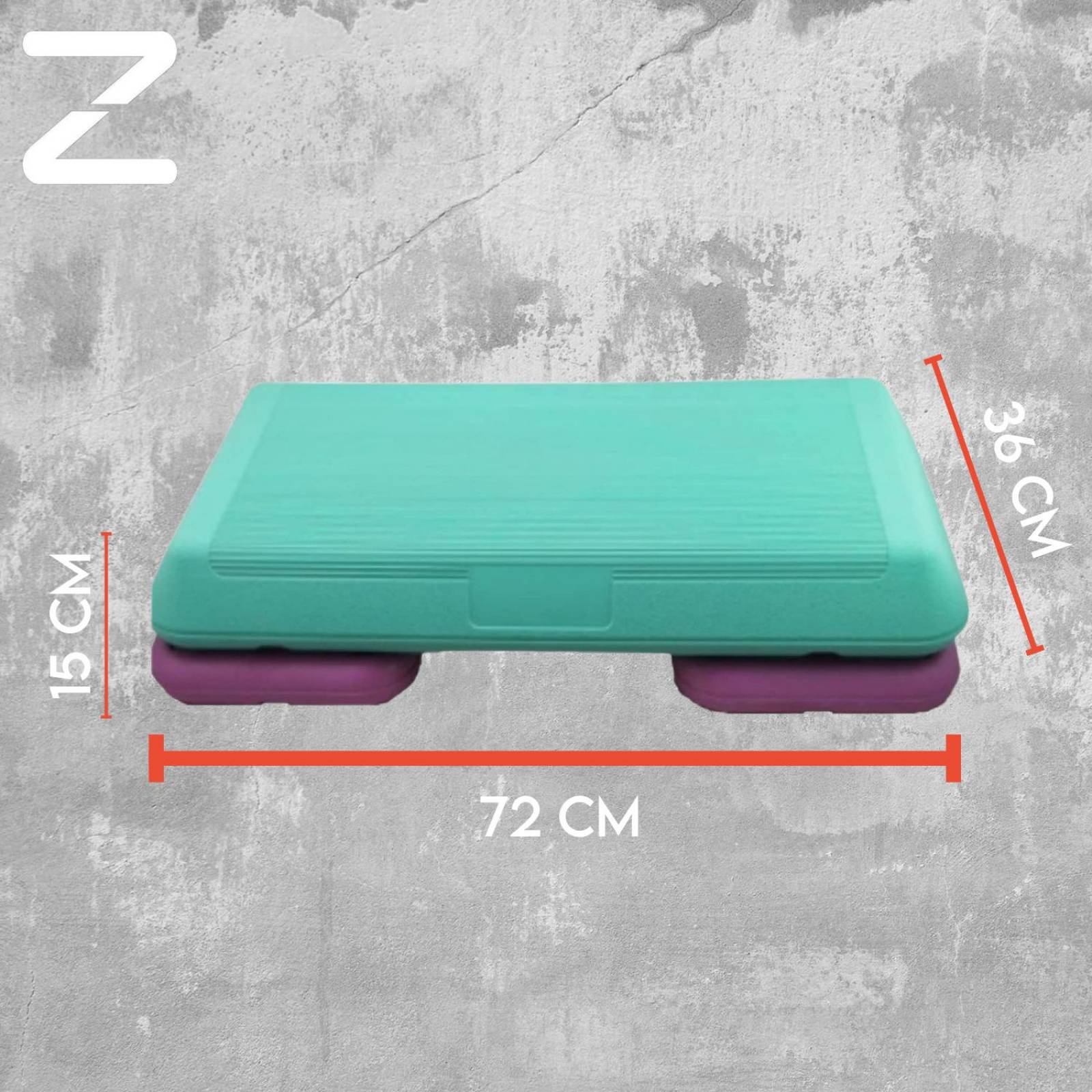 STEP BANCO AEROBICS FITNESS PARA EJERCICIO PRO GYM 2 NIVELES 