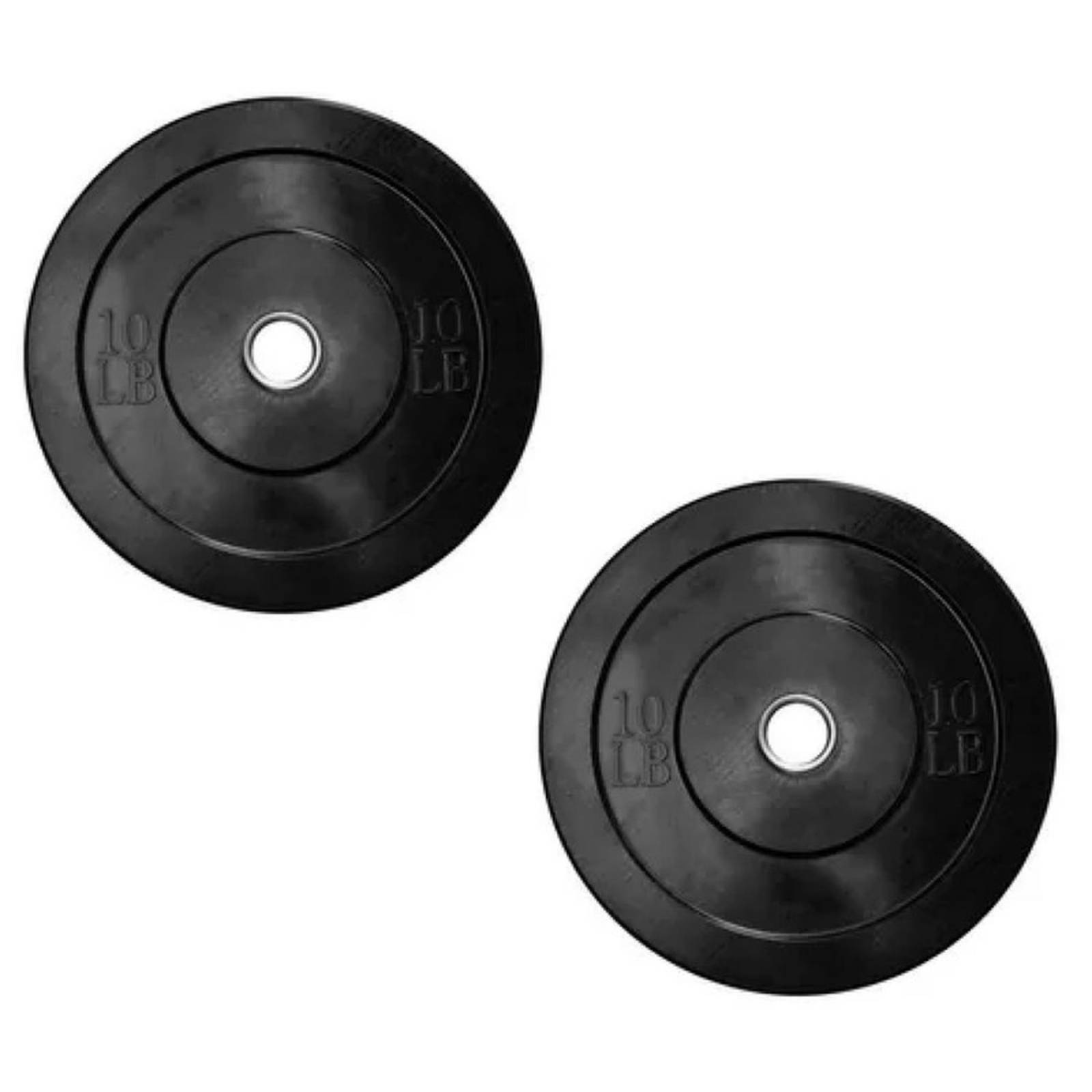 PAR de DISCOs BUMPER HI TEMP Pesas Gym de 10 lb Uso Rudo Pro 
