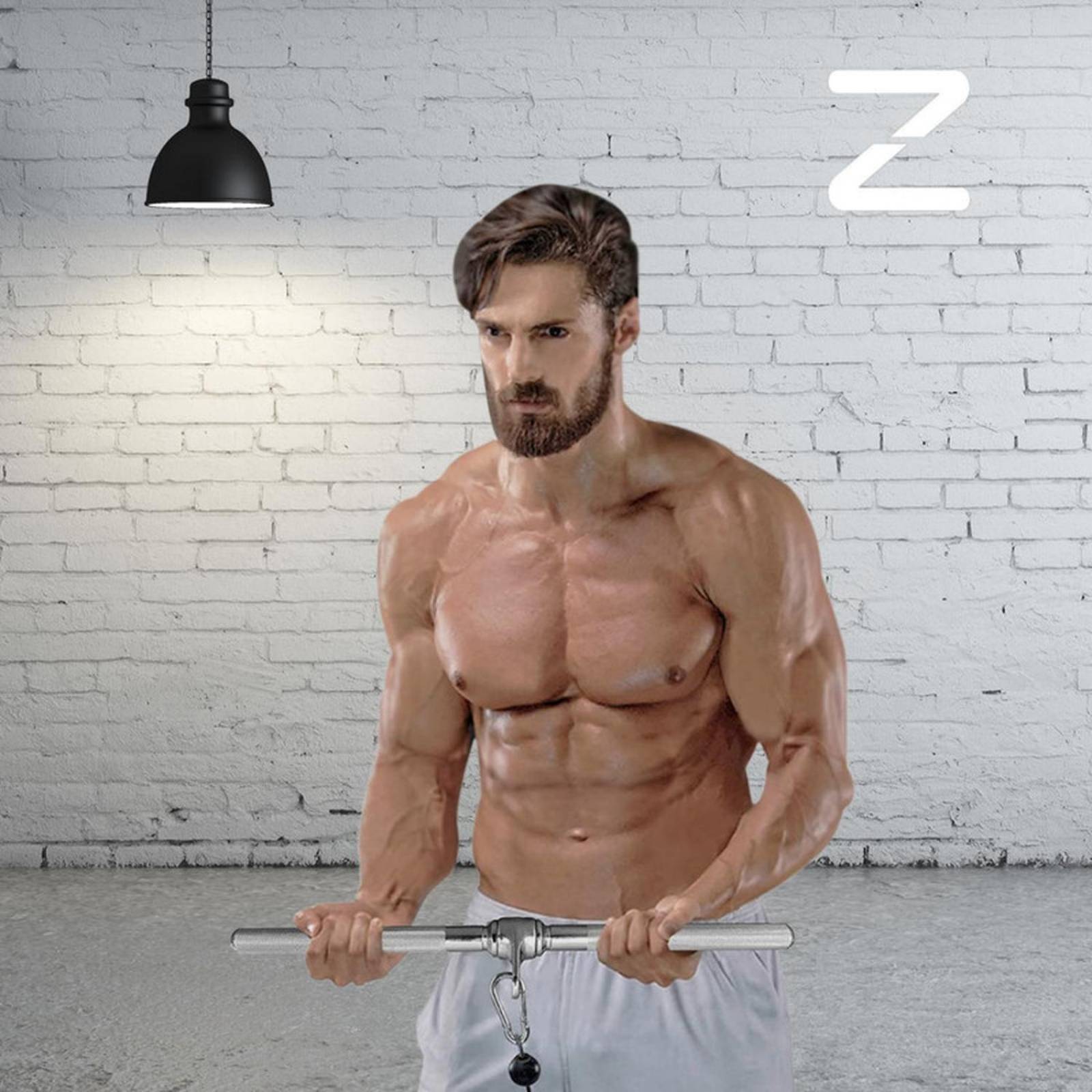AGARRADERA MANERAL RECTO CORTO PARA APARATOS GYM PROFESIONAL 