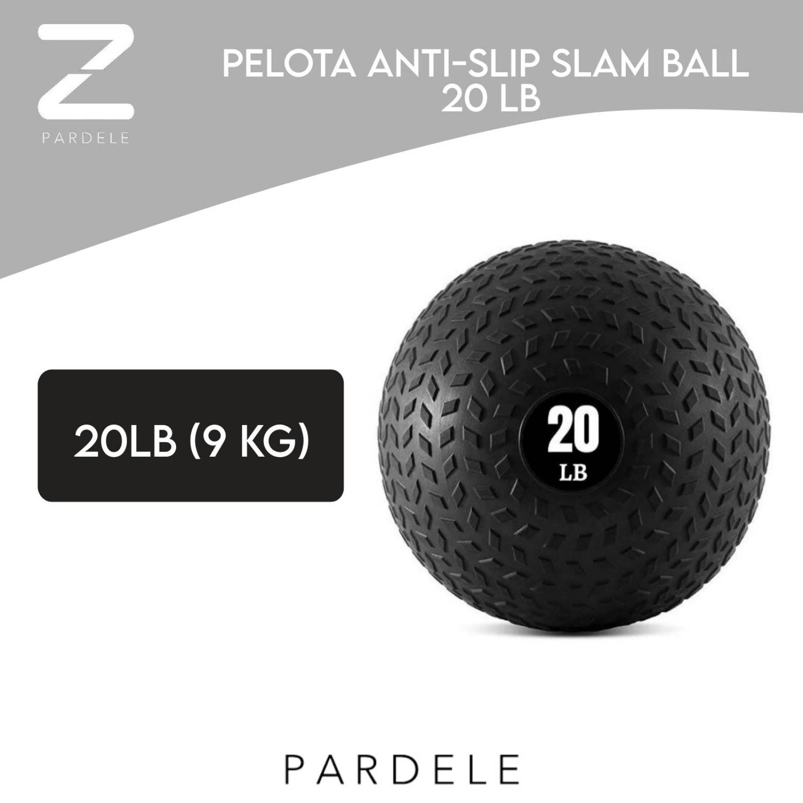 Pelota Antislip Slam Ball 20LB Antideslizante contra impacto