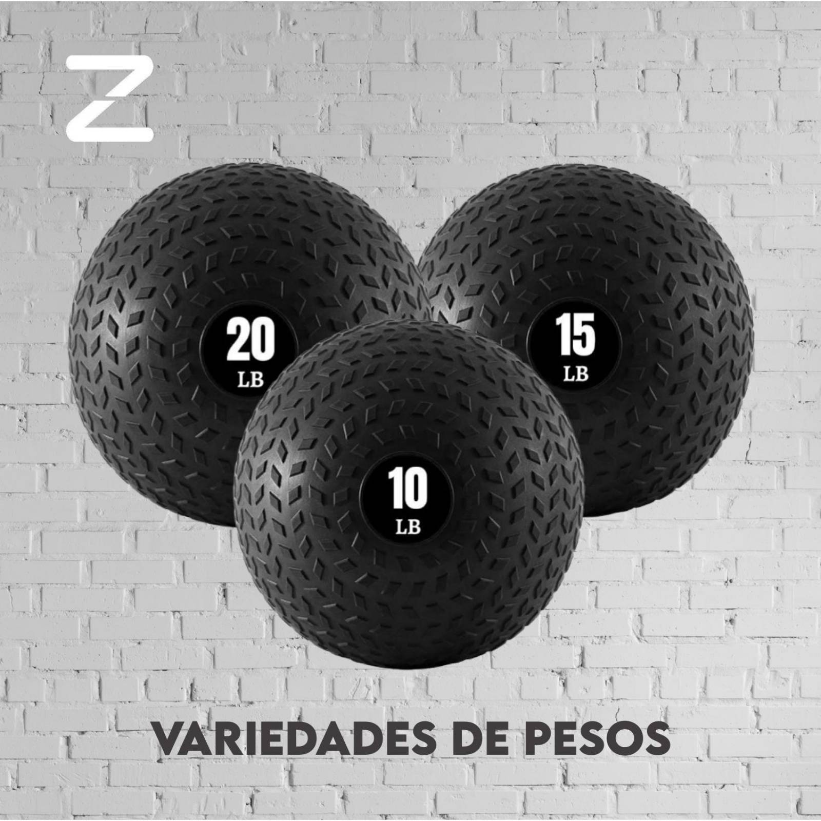 Pelota Antislip Slam Ball 15Lb Contra Impacto Antidezlizante