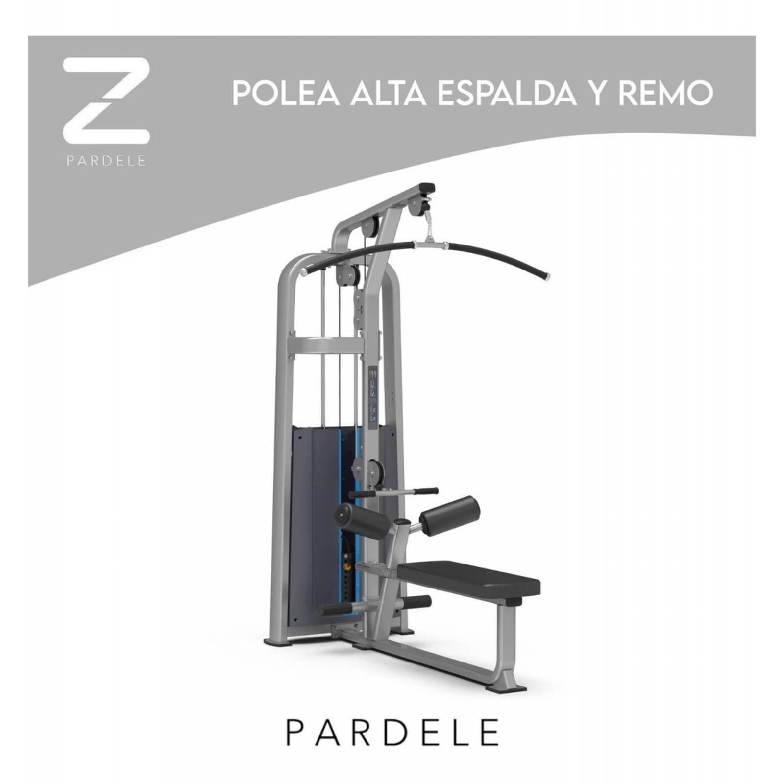 Aparato Polea Alta Espalda Y Remo Maquina Ejercicio Gimnasio 