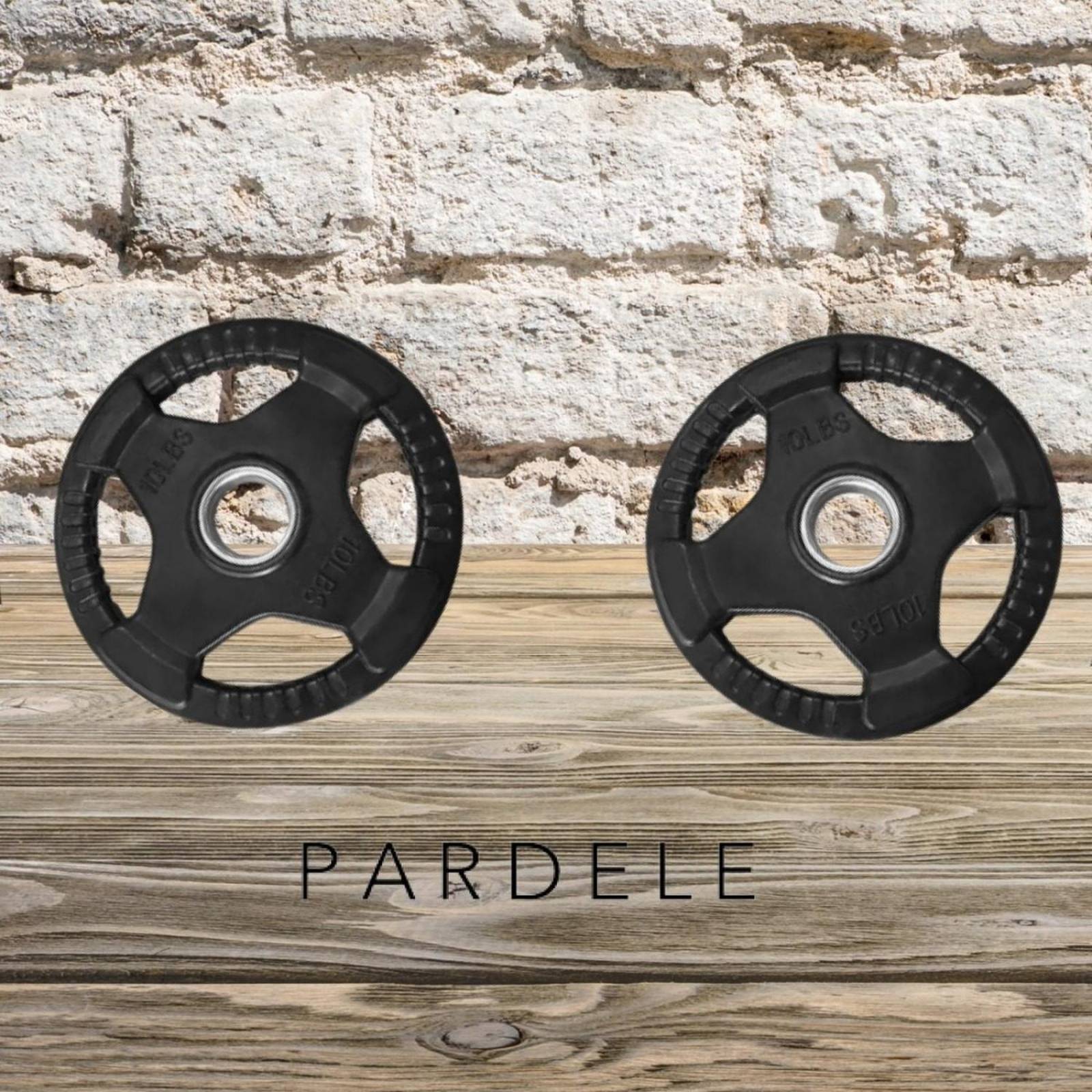 Par De Discos Para Pesas Olimpicos Barra Gym Agarradera 10lb 