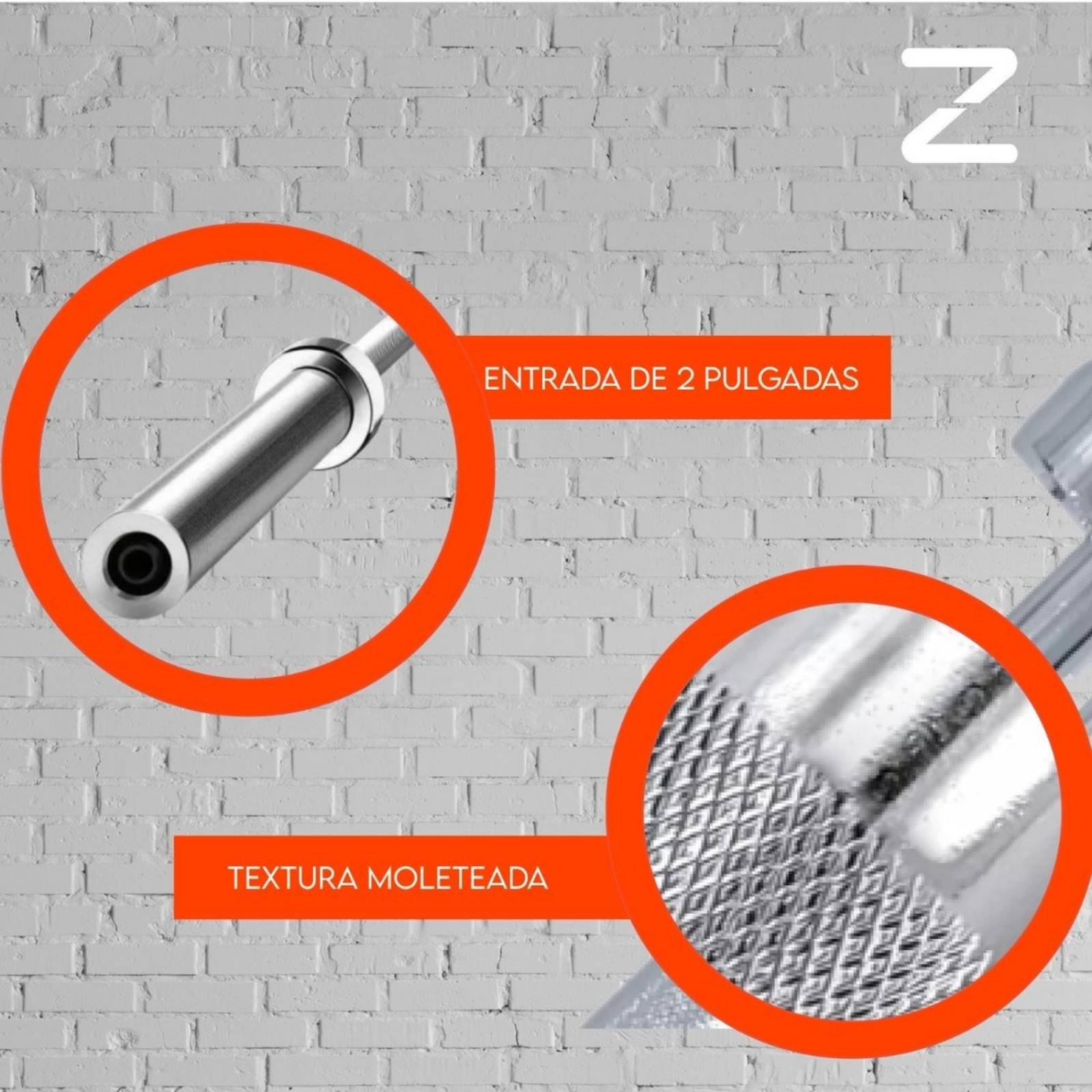 Barra Olimpica Profesional Pesas 2.1m Cromada Recta Gym 45lb 