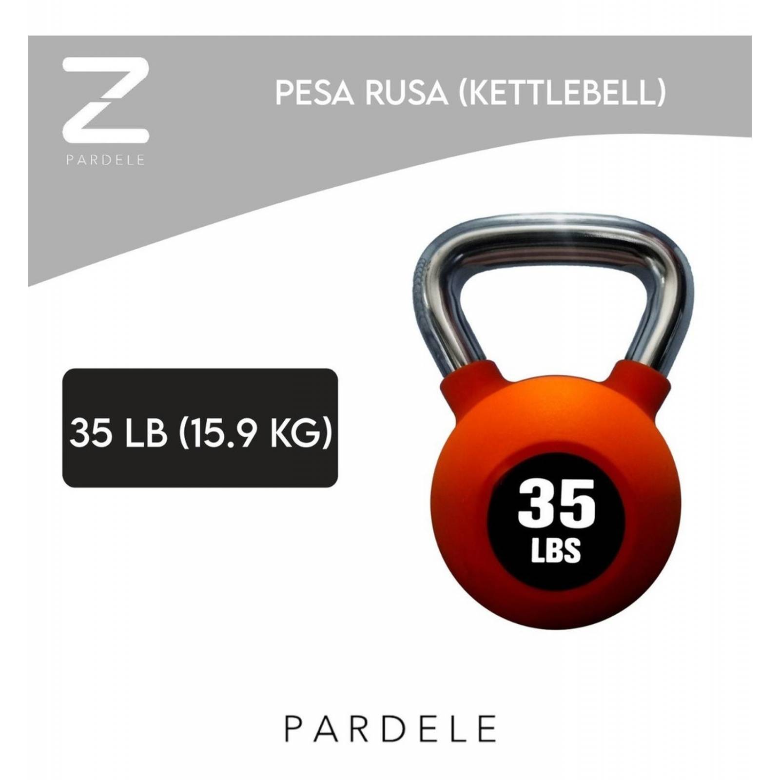 Kit Pesa Rusa Gym Kettlebell 35lb Para Ejercicios Gym Fuerza 