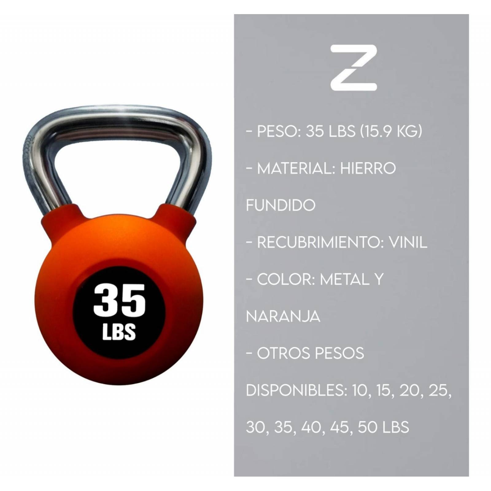 Kit Pesa Rusa Gym Kettlebell 35lb Para Ejercicios Gym Fuerza 