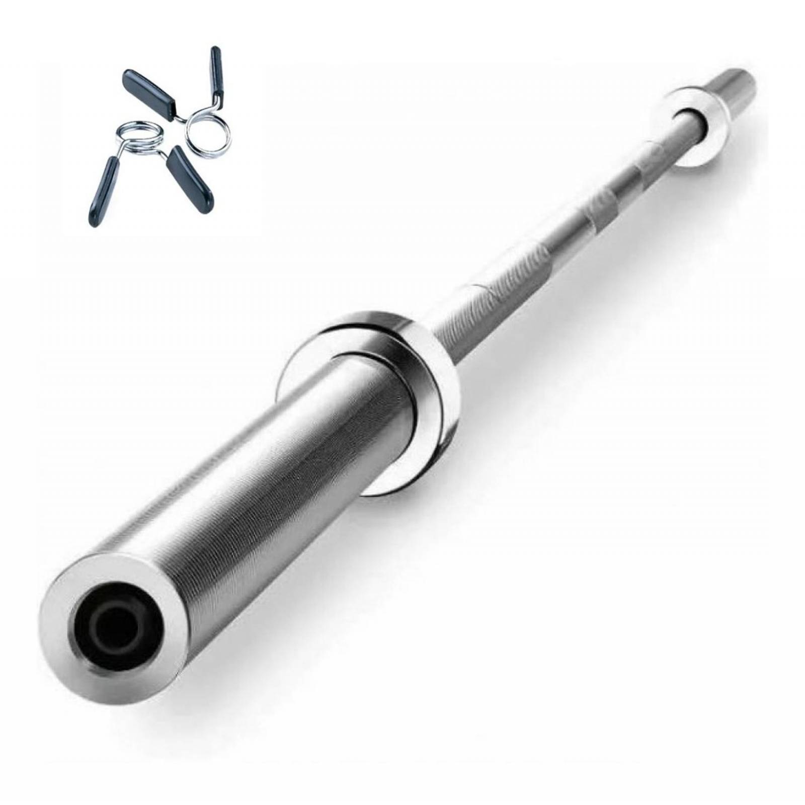 Barra Olimpica Economica Prfesional Gym 2.2m Sin Buje 20 Kgs