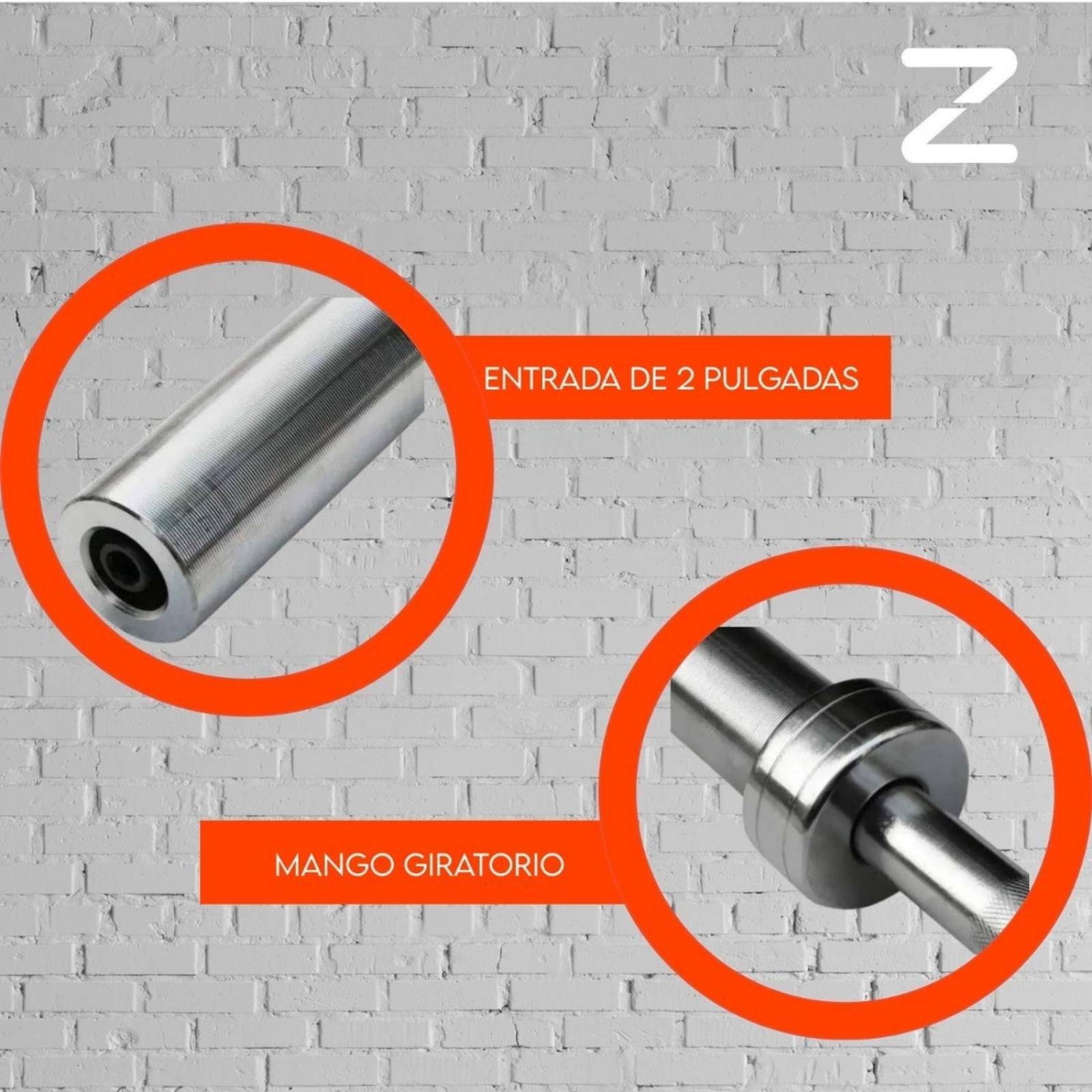 Barra Olimpica Economica Prfesional Gym 2.2m Sin Buje 20 Kgs