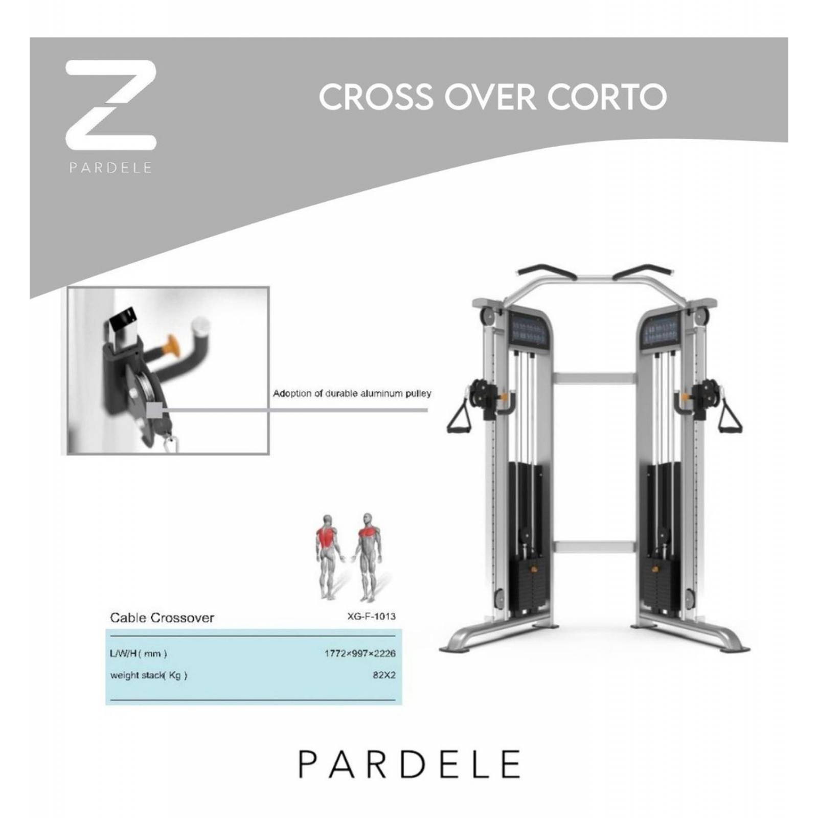 Cross Over Corto Ejercicio De Peso Integrado Equipo Gimnasio