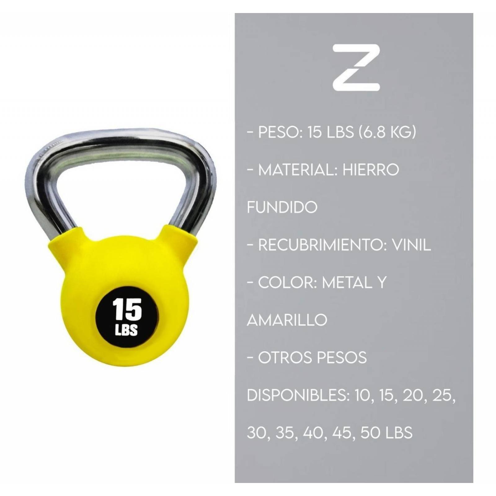 Pesas Rusas Kettlebells 15 Lb Para Hacer Ejercicio Gimnasio