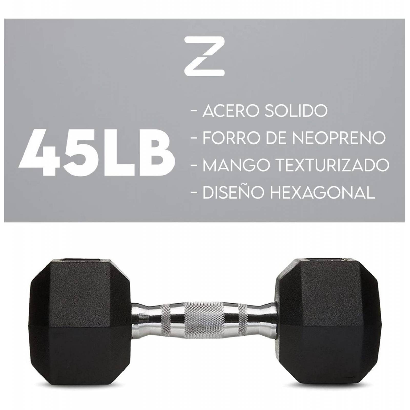 Kit De Pesas Para Hacer Ejercicio Par De Mancuernas Gym 45lb 