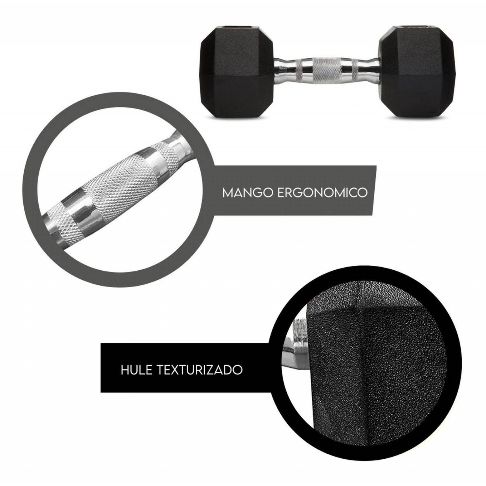 Par De Mancuernas Kit De Pesas Para Hacer Ejercicio Gym 75lb 