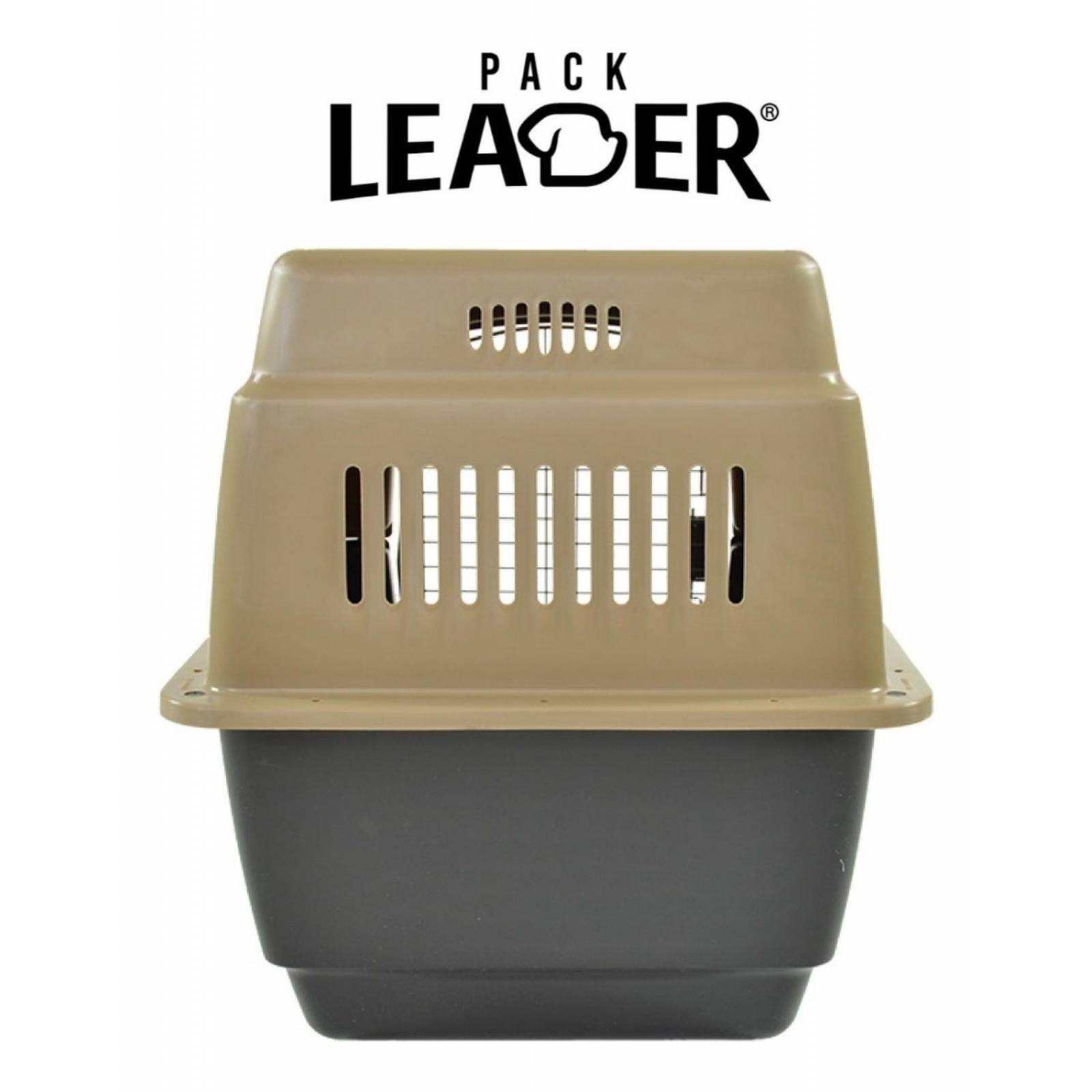 Transportadora Para Viajes Perros Medianos Gatos Jaula Metal Beige 0004-M