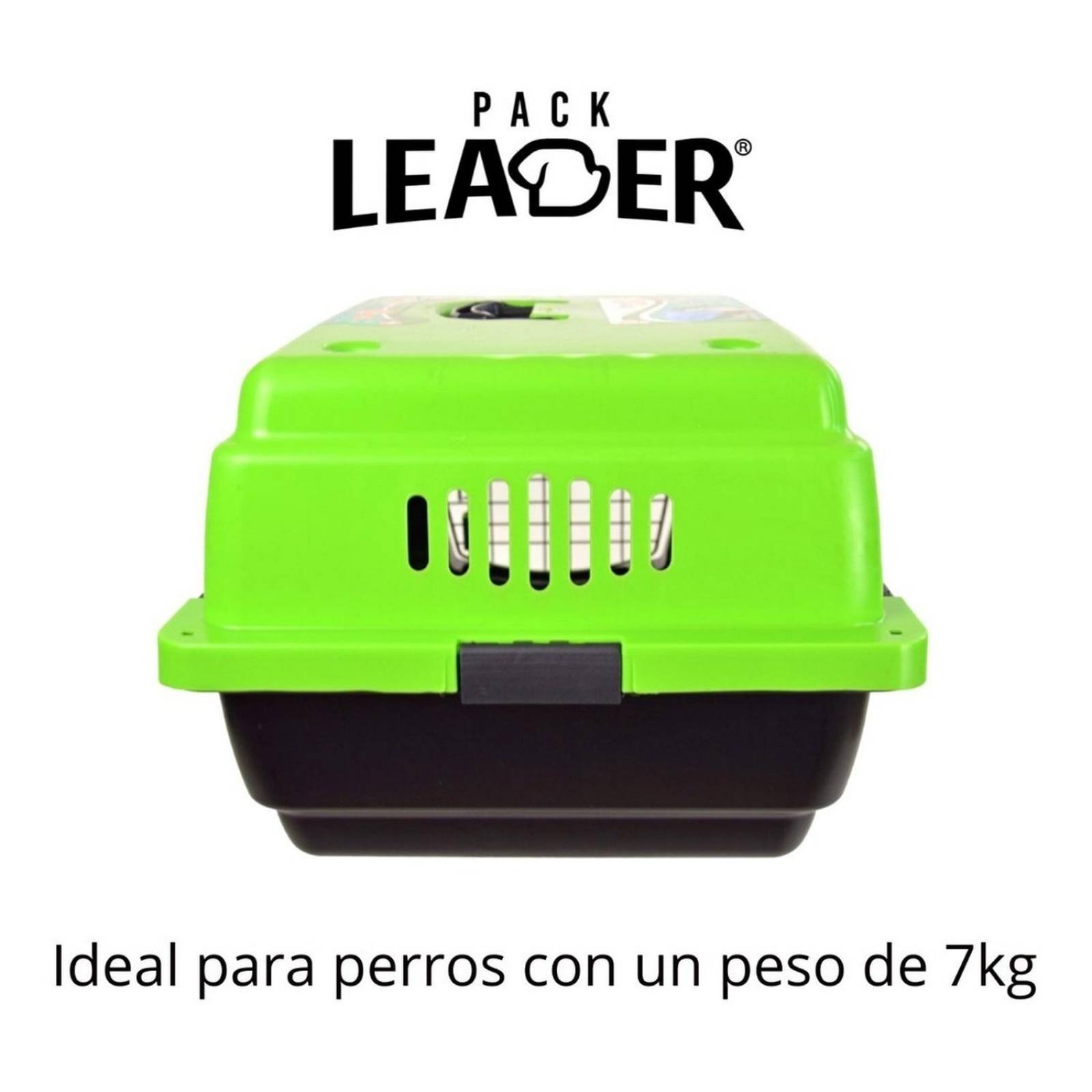 Transportadora Jaula Perros Chicos Gato Rigida Reja Metalica 0003-CH Verde