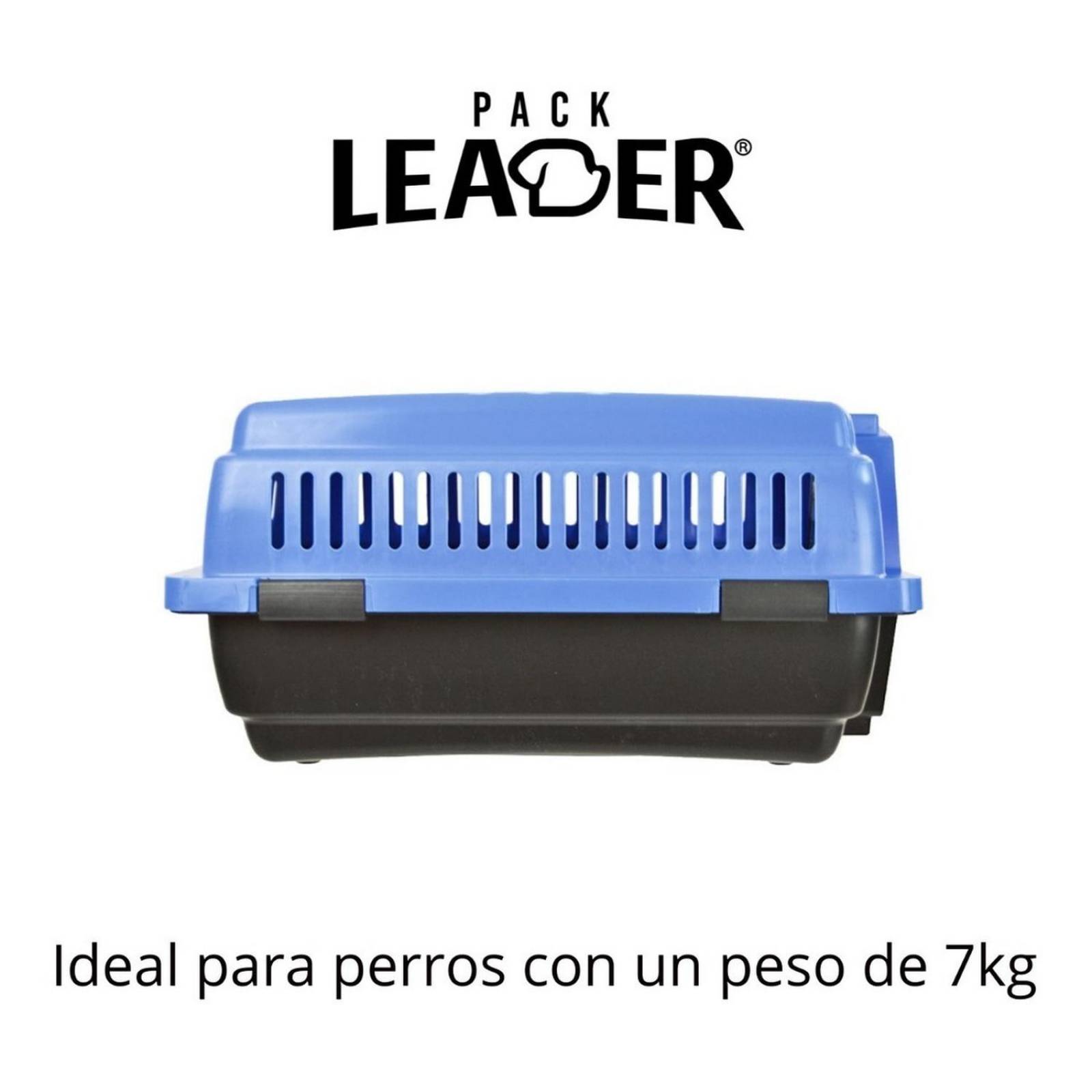 Transportadora Jaula Perros Chicos Gato Rigida Reja Metalica 0003-CH Azul