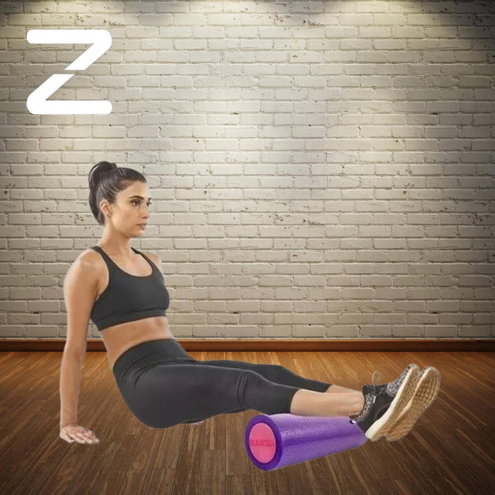 Rodillo de espuma Ejercicio para Yoga Foam Roller 60 cm Gym Violeta Unitalla