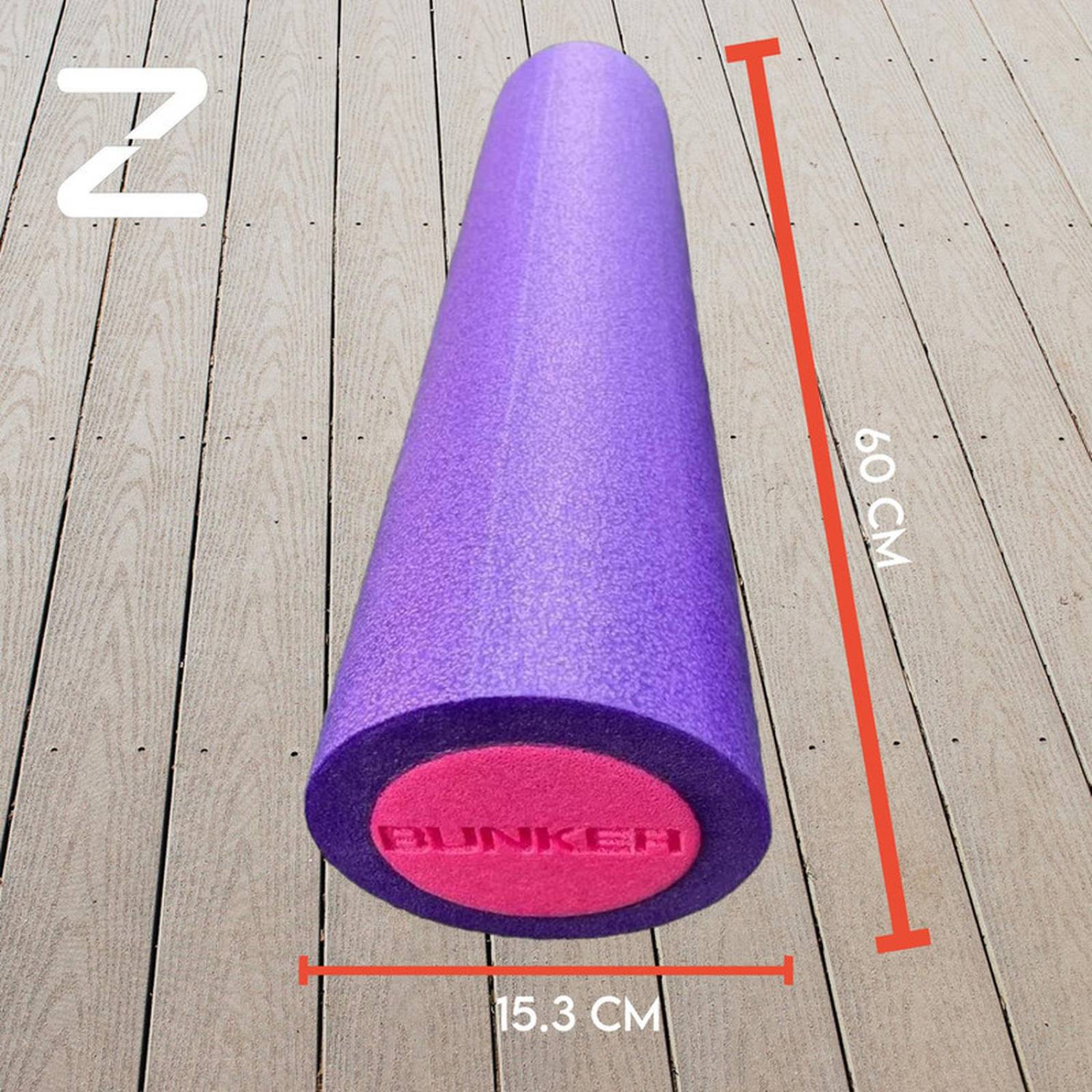 Rodillo de espuma Ejercicio para Yoga Foam Roller 60 cm Gym Violeta Unitalla