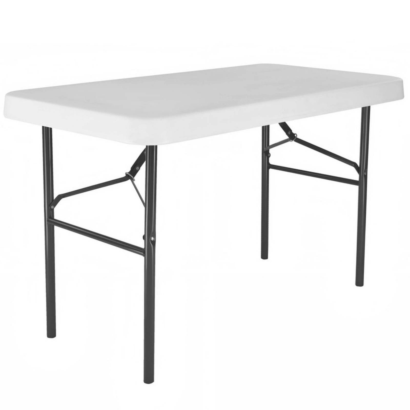 Mesa Plegable Chica de Plastico Blanca Tablon Jardin 1.20 m