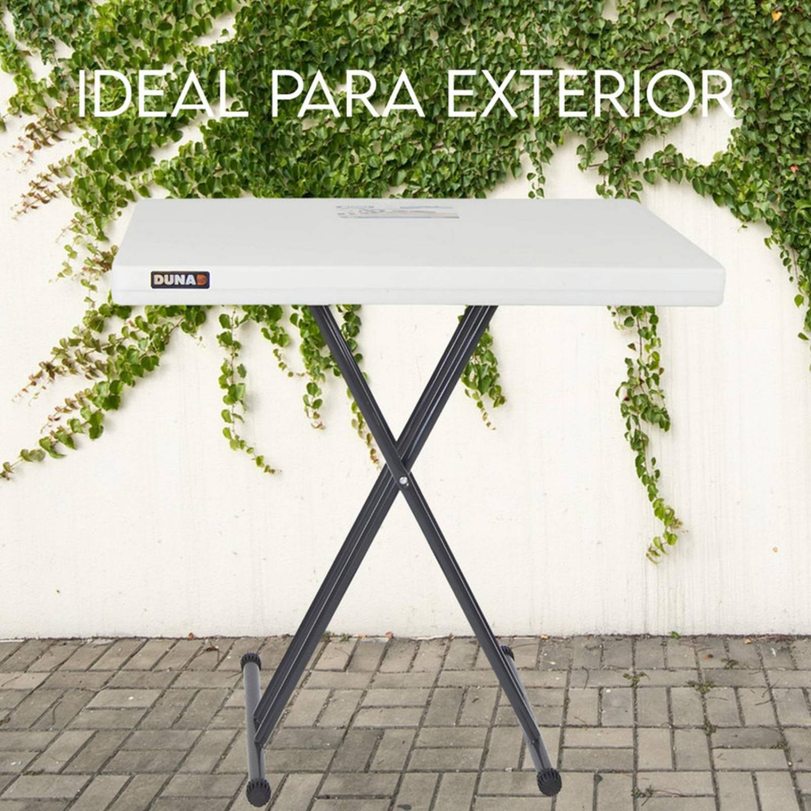 Mesa de plastico cuadrada chica plegable de Servicio Jardin 