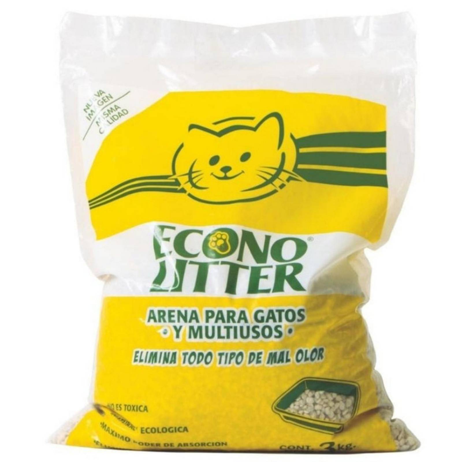 Econolitter Arena para Gato Muliuso Absorbente Natural 20kg 