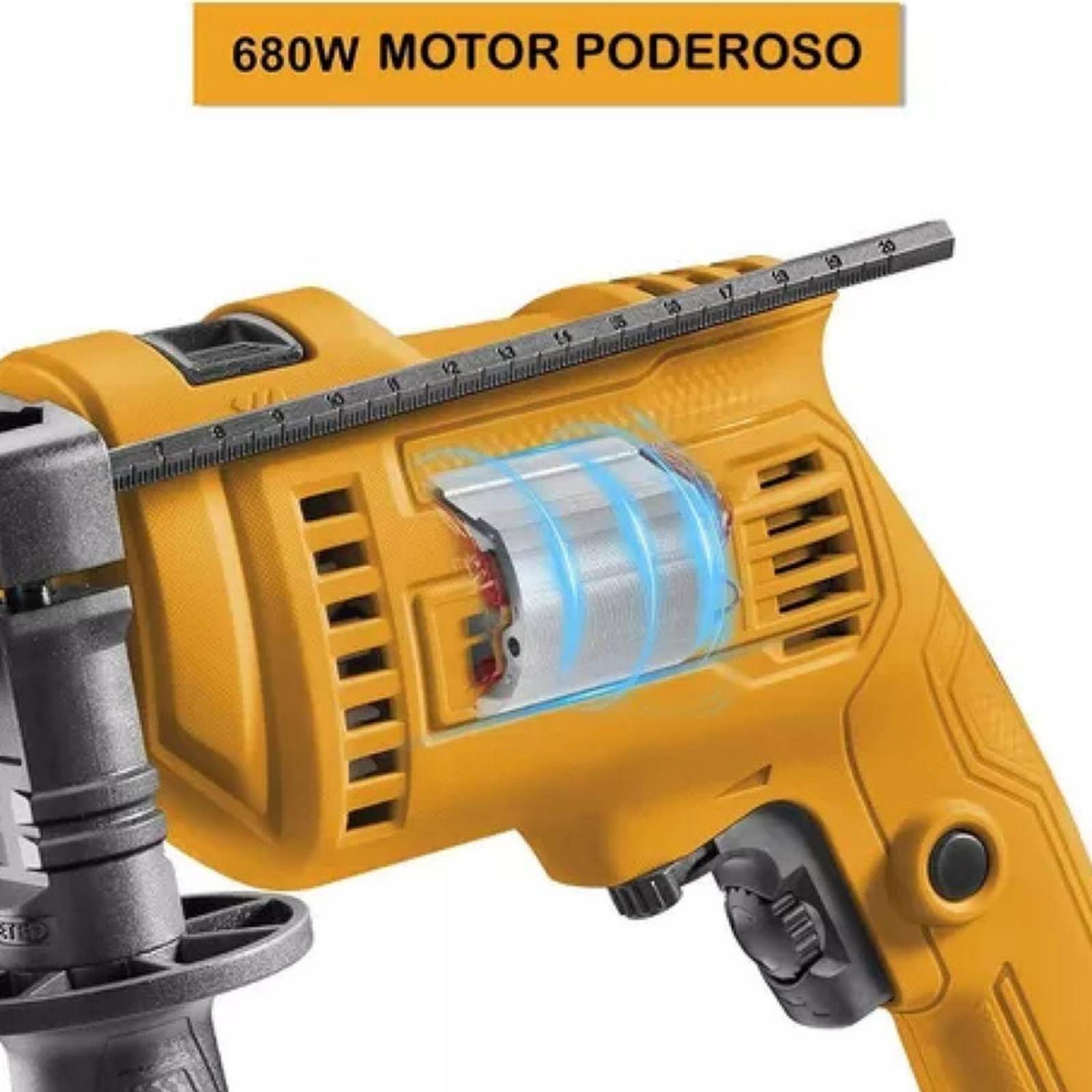Taladro Percutor Inalambrico De Impacto Electrico p Cemento 