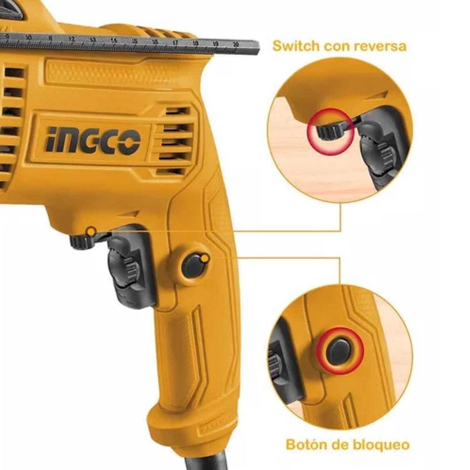 Taladro Percutor Inalambrico De Impacto Electrico p Cemento 