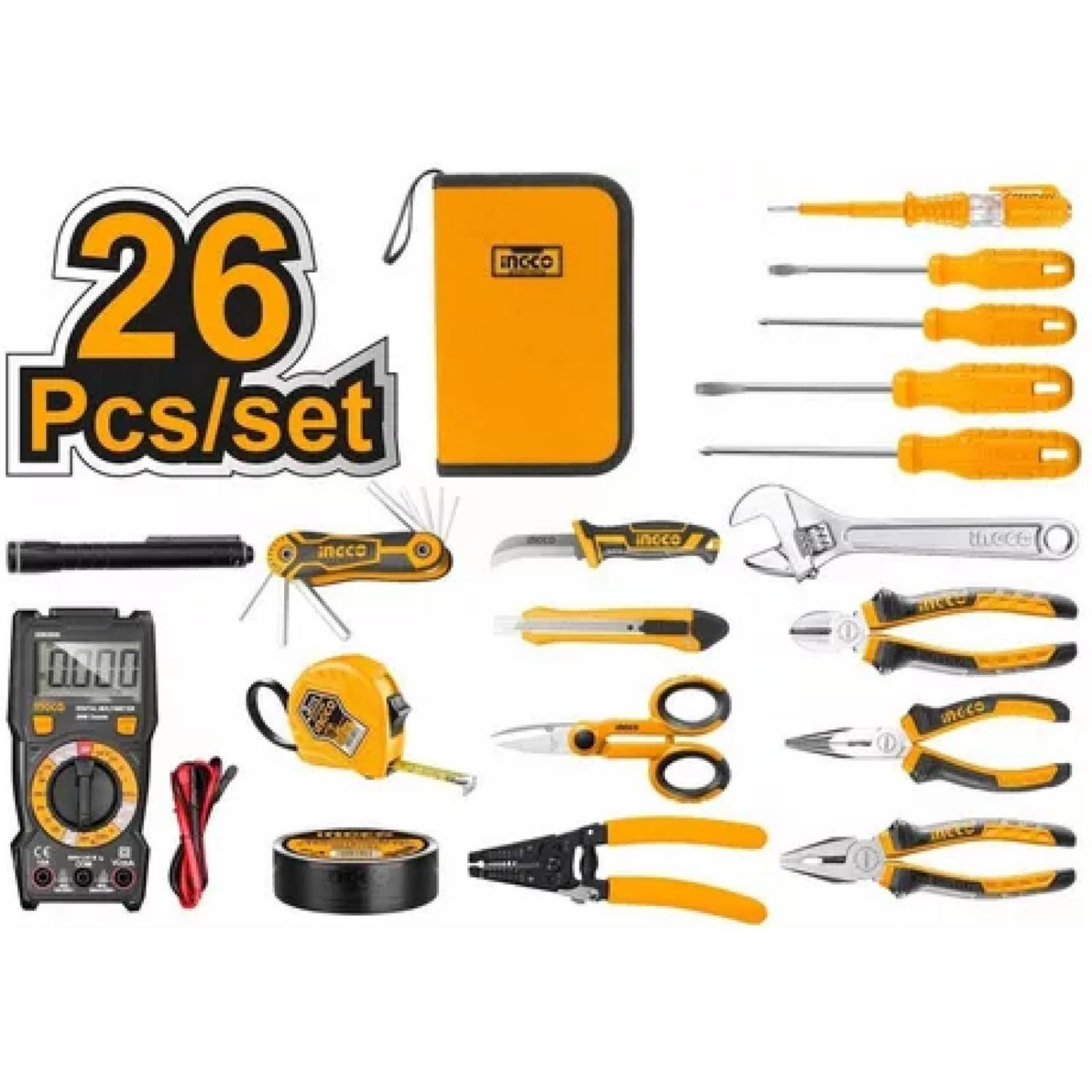 kit de herramientas mecanicas manuales Estuche con 26 piezas 