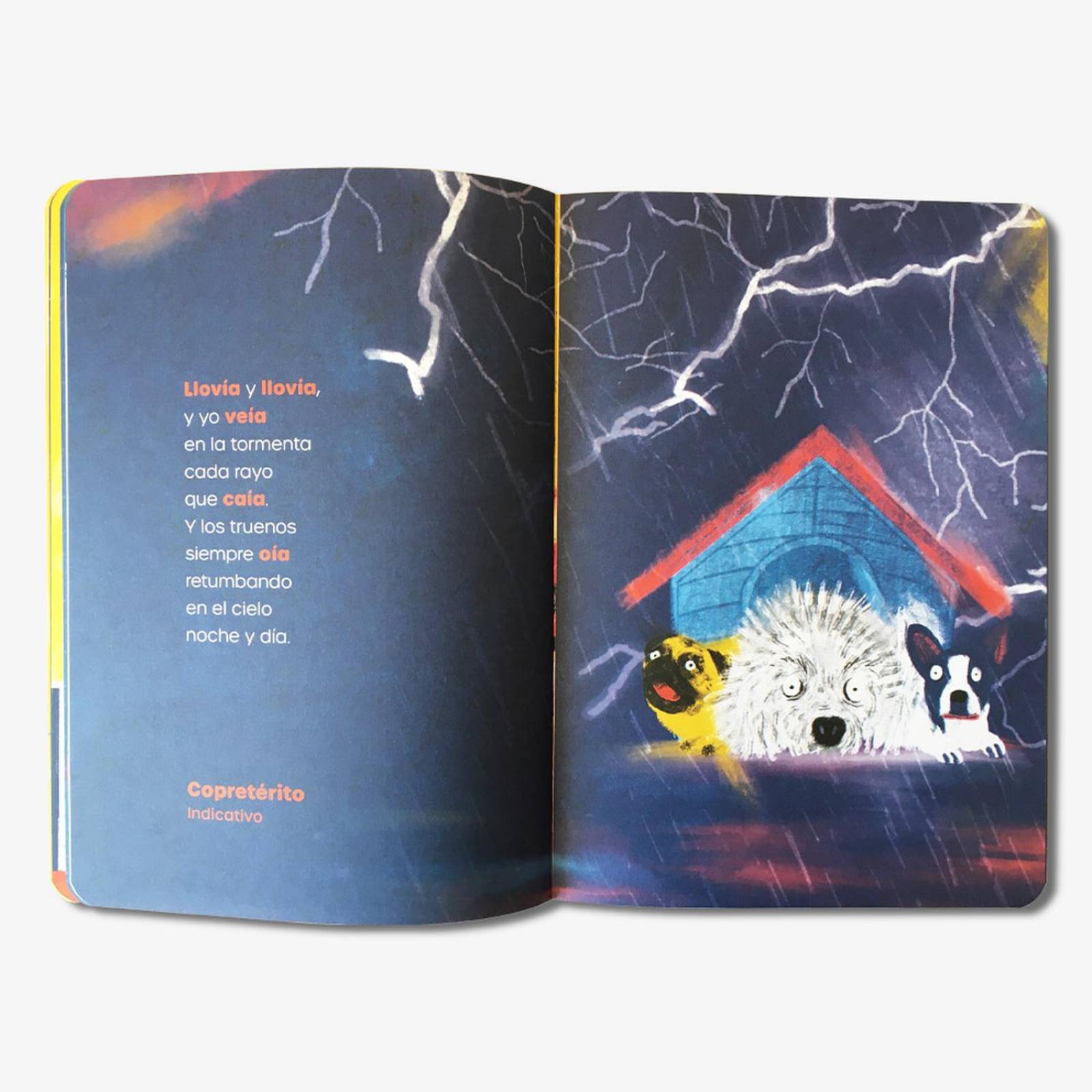 Libro Lluvia de verbos Cuentos infantiles Libros para niños 