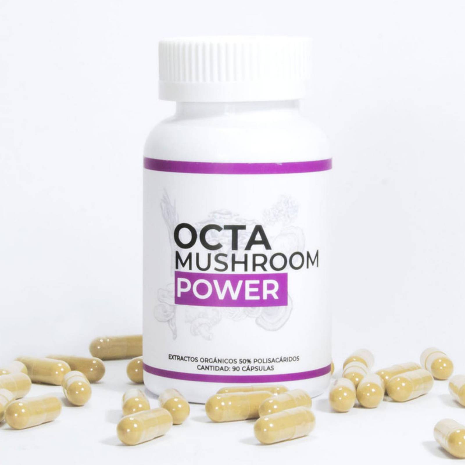 OCTA Hongo Potenciador energetico Adaptogeno mejora enfoque 