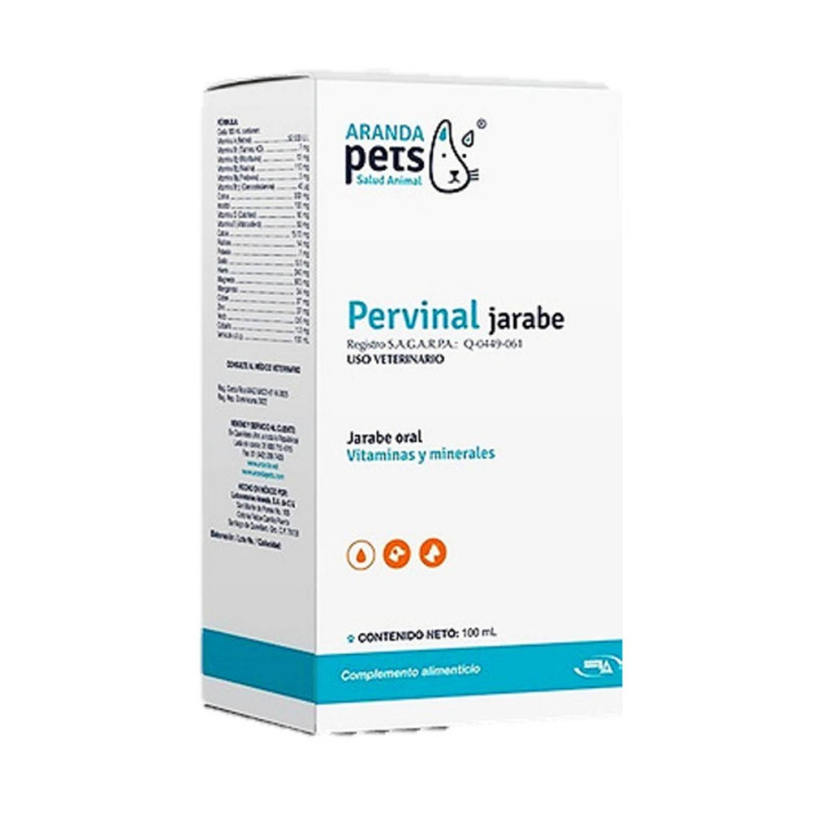 Complemento vitamínico SOLUCION JARABE 100 ML perros y gatos