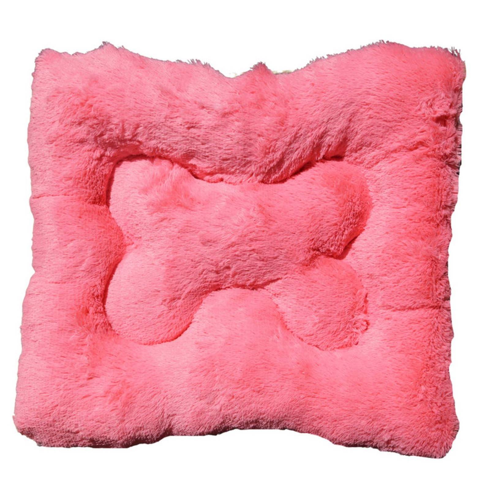 Cama para perro mini tapete antiestres Comodo Relleno Suave Rosa