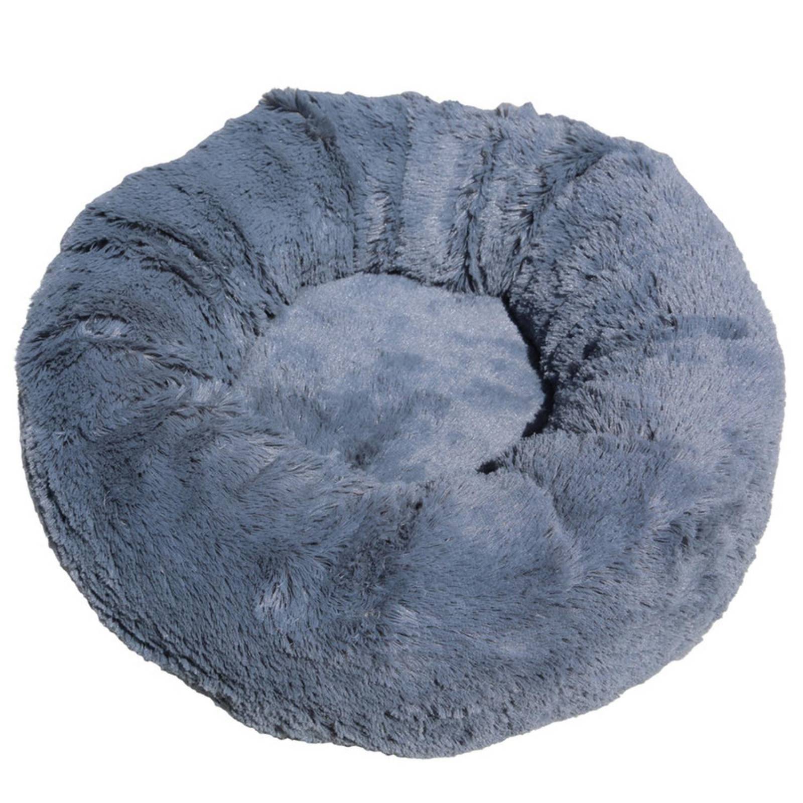 Cama para perro mediano dona Resistente puff relleno Suave Gris