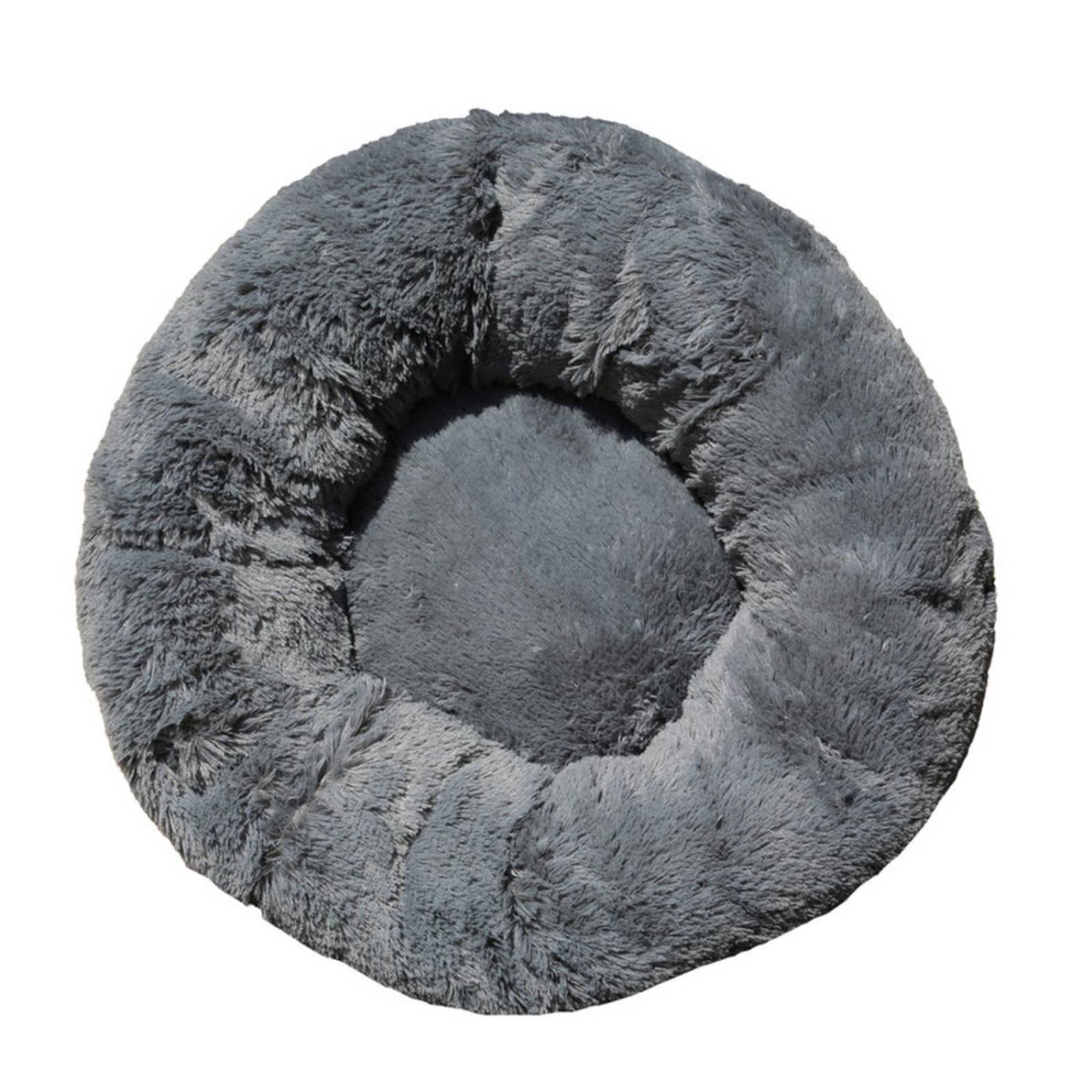 Cama para perro chico dona antiestres Suave puff Resistente Gris