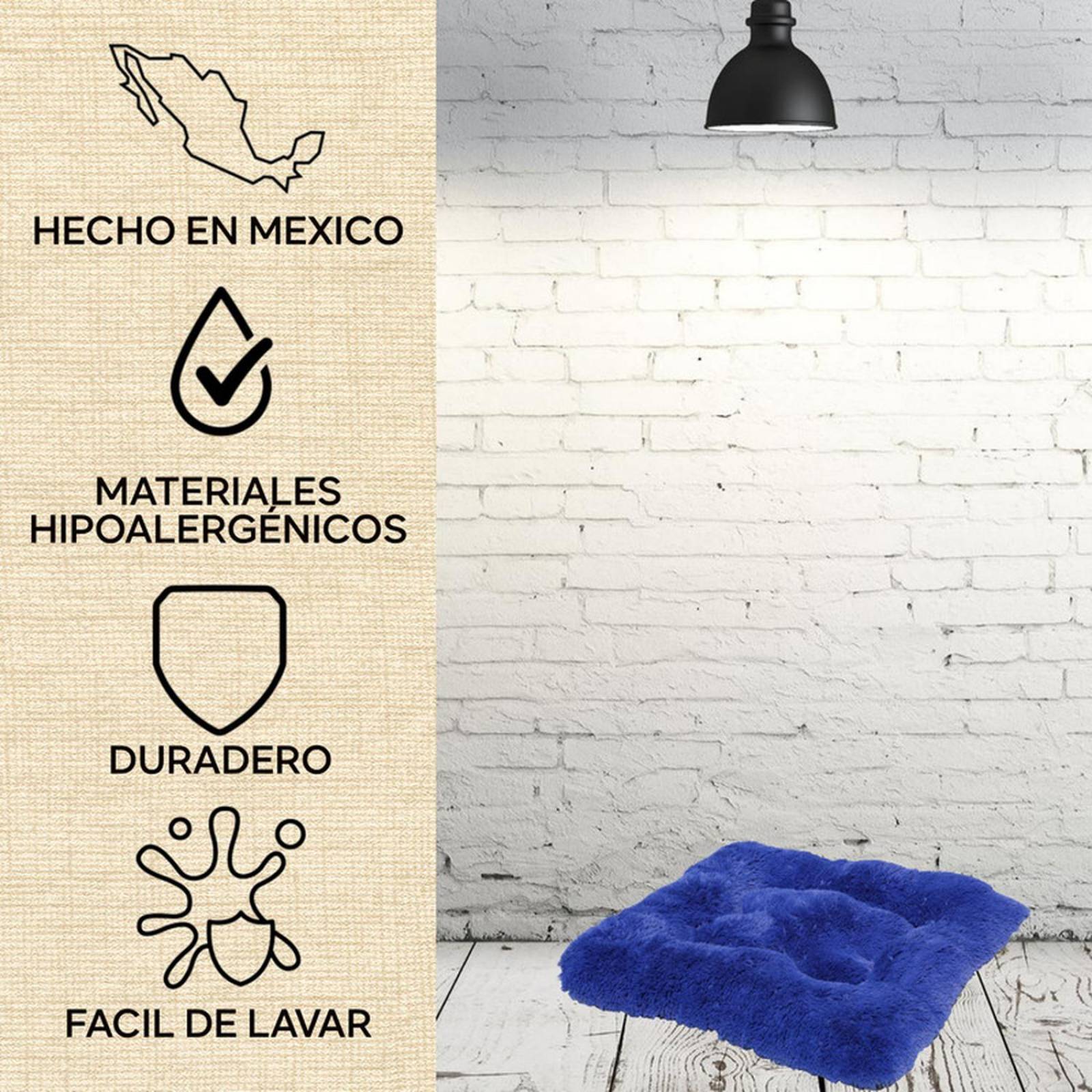 Cama para Perros grandes Impermeable Lavable Relleno Suave Azul