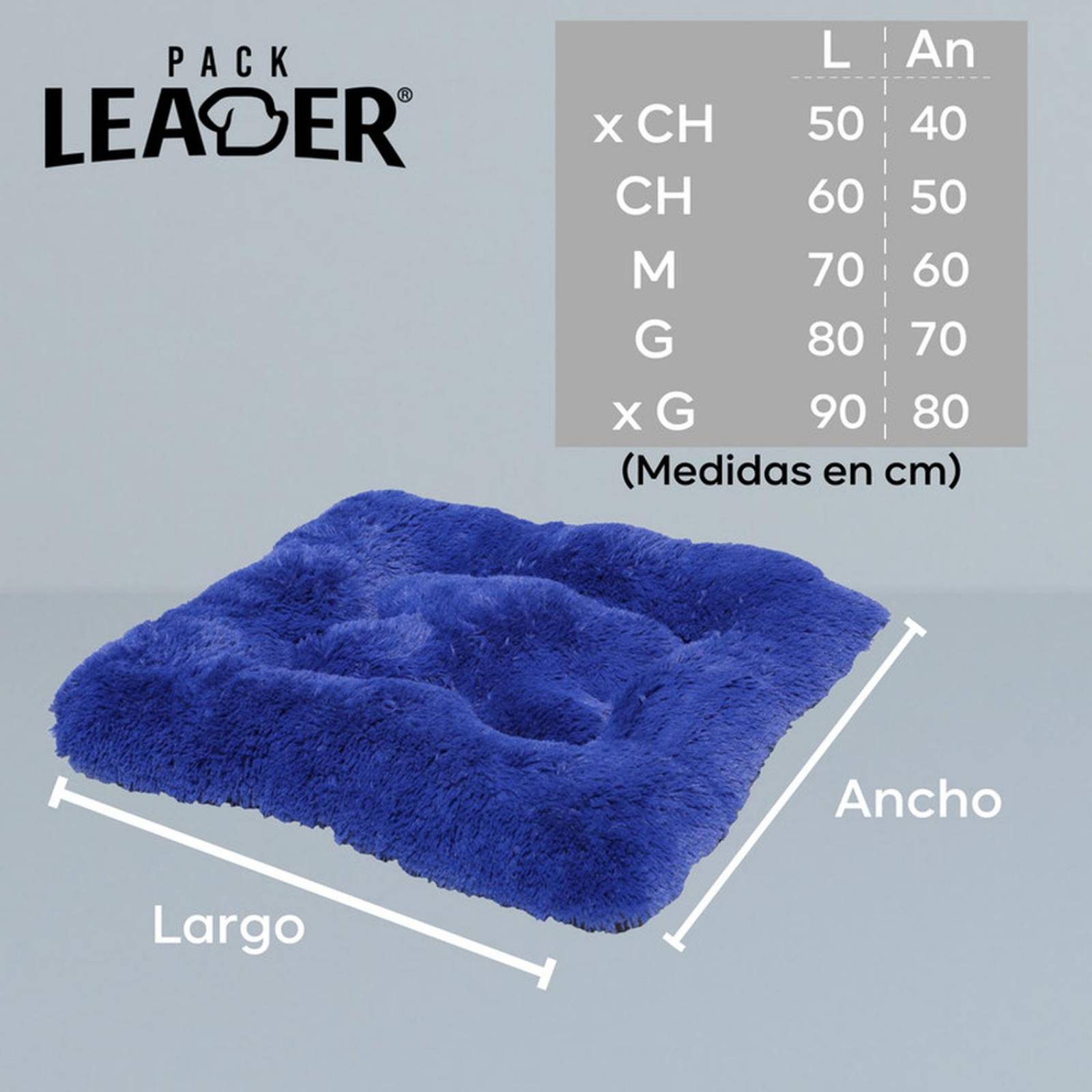 Cama para Perros grandes Impermeable Lavable Relleno Suave Azul