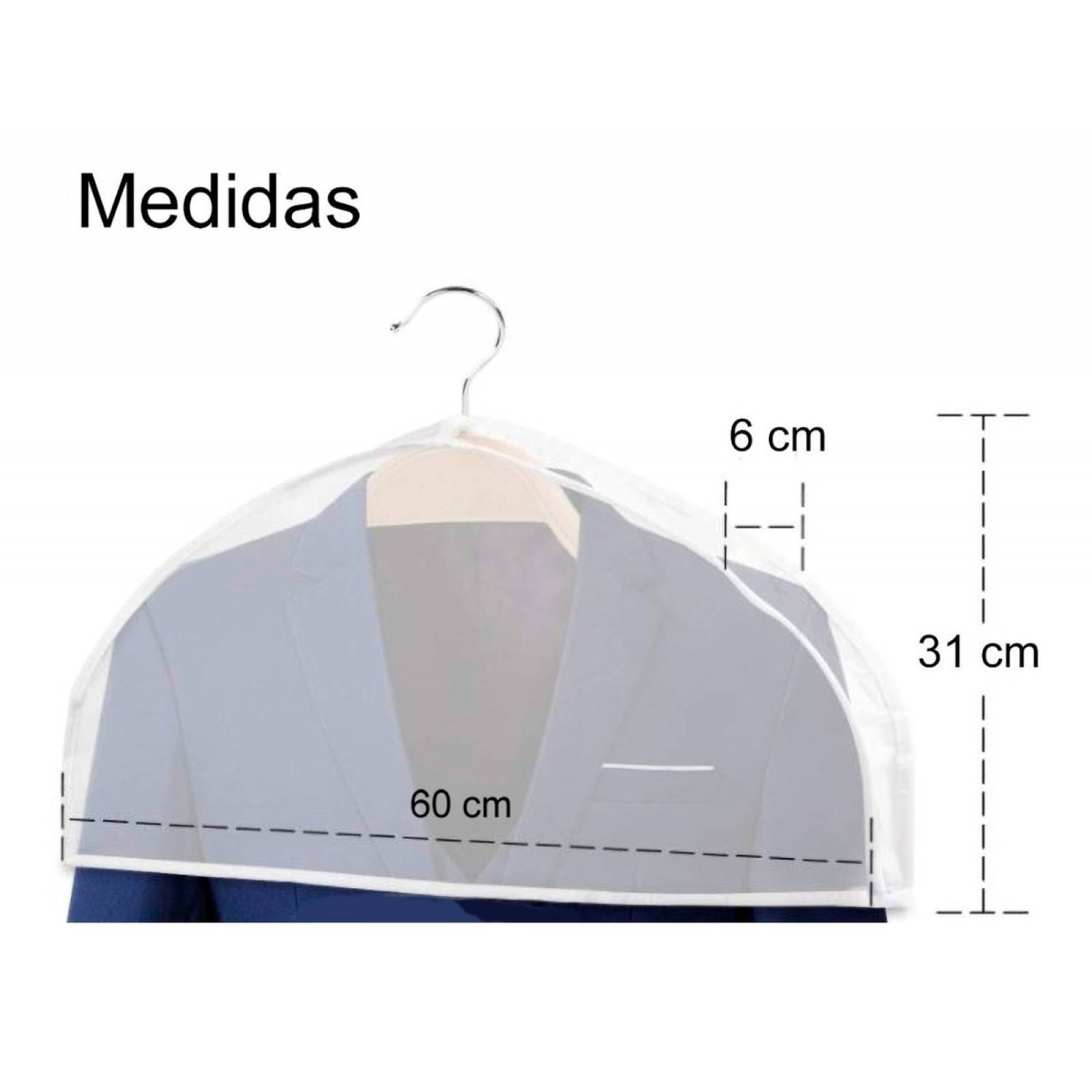 5 Pzas Protector Para Hombros Bolsas Fundas Ropa Trajes