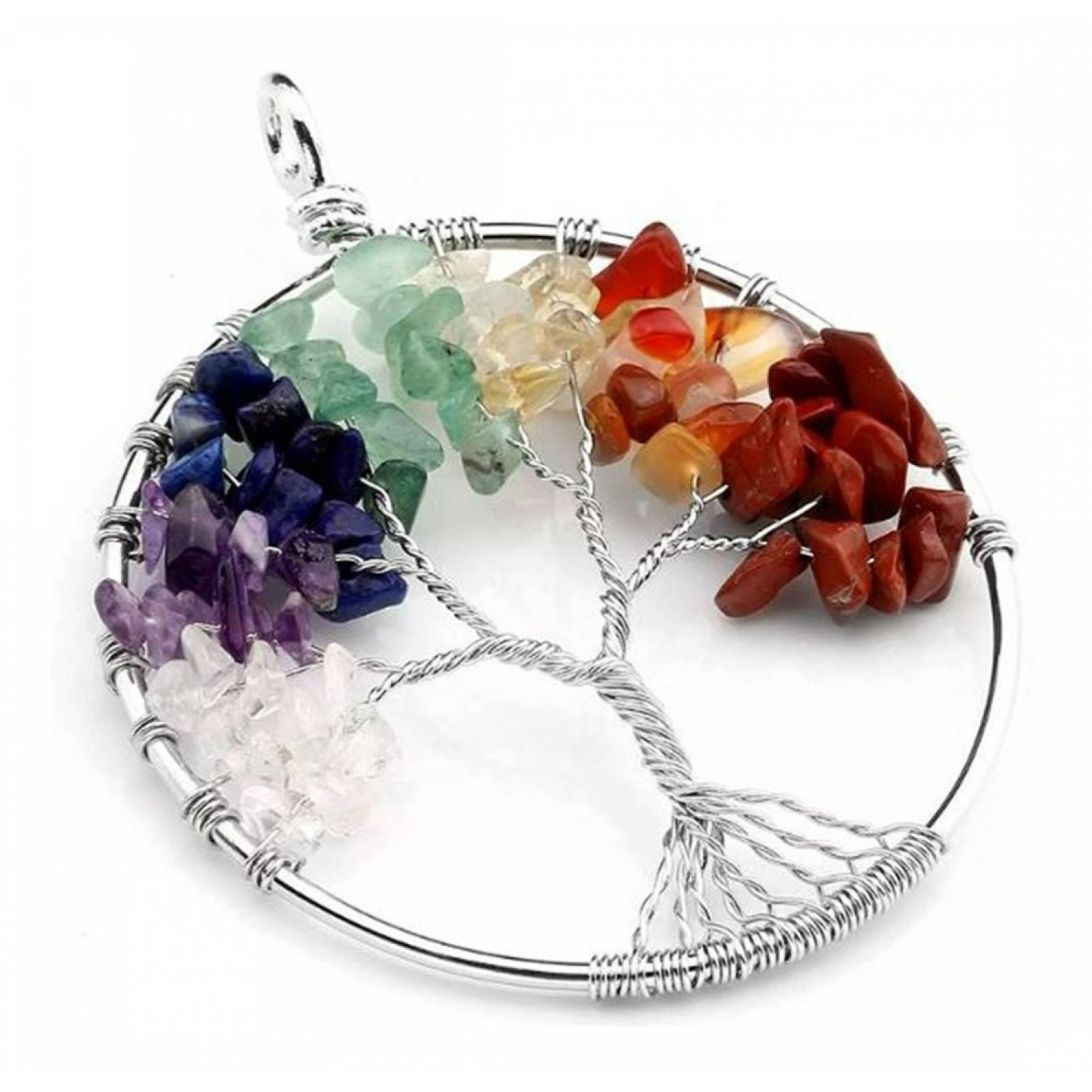  Collar Cuarzo Collar Arbol De La Vida Cuarzo Chakras Yoga