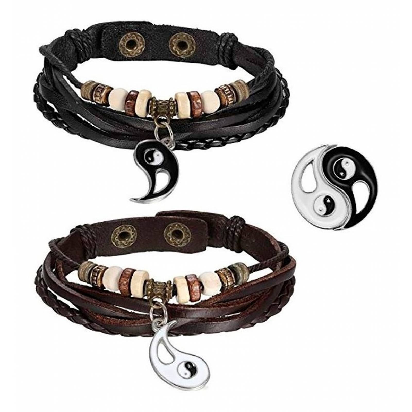 MADIOLA. Collar yin yang básico, collar pareja enamorados, amistad blanco y negro opuestos. Ying Yang