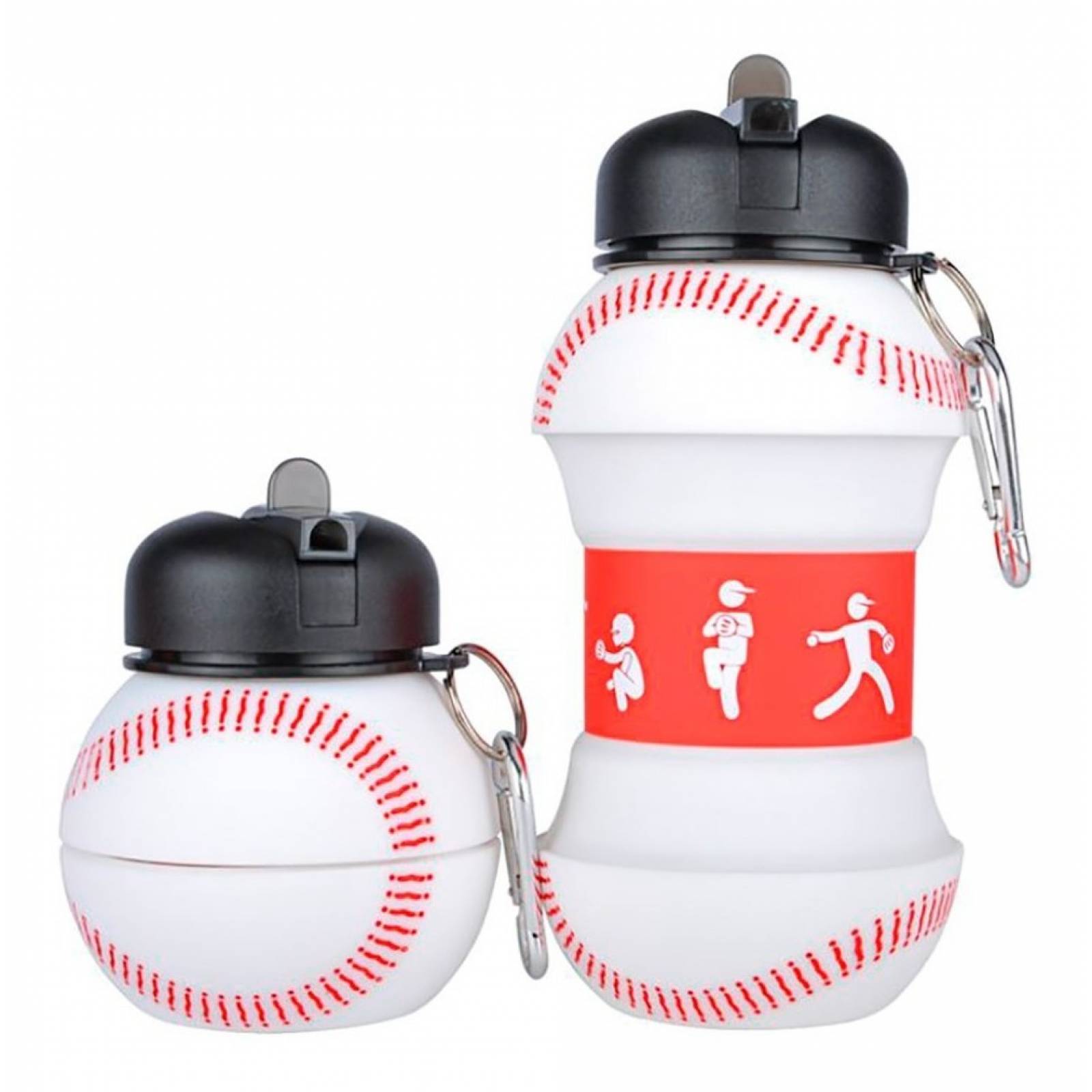Botella Balon Pelota Plegable Para Agua Deporte Beisbol Mlb