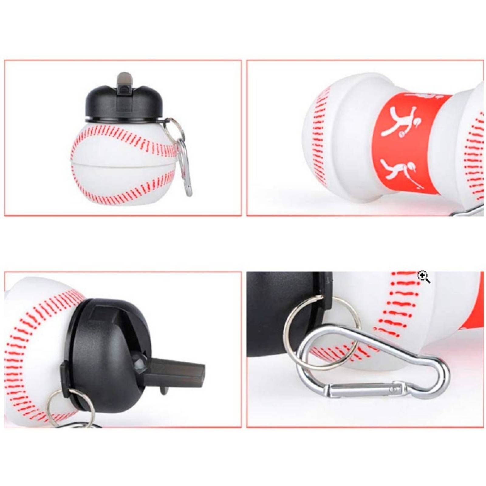 Botella Balon Pelota Plegable Para Agua Deporte Beisbol Mlb