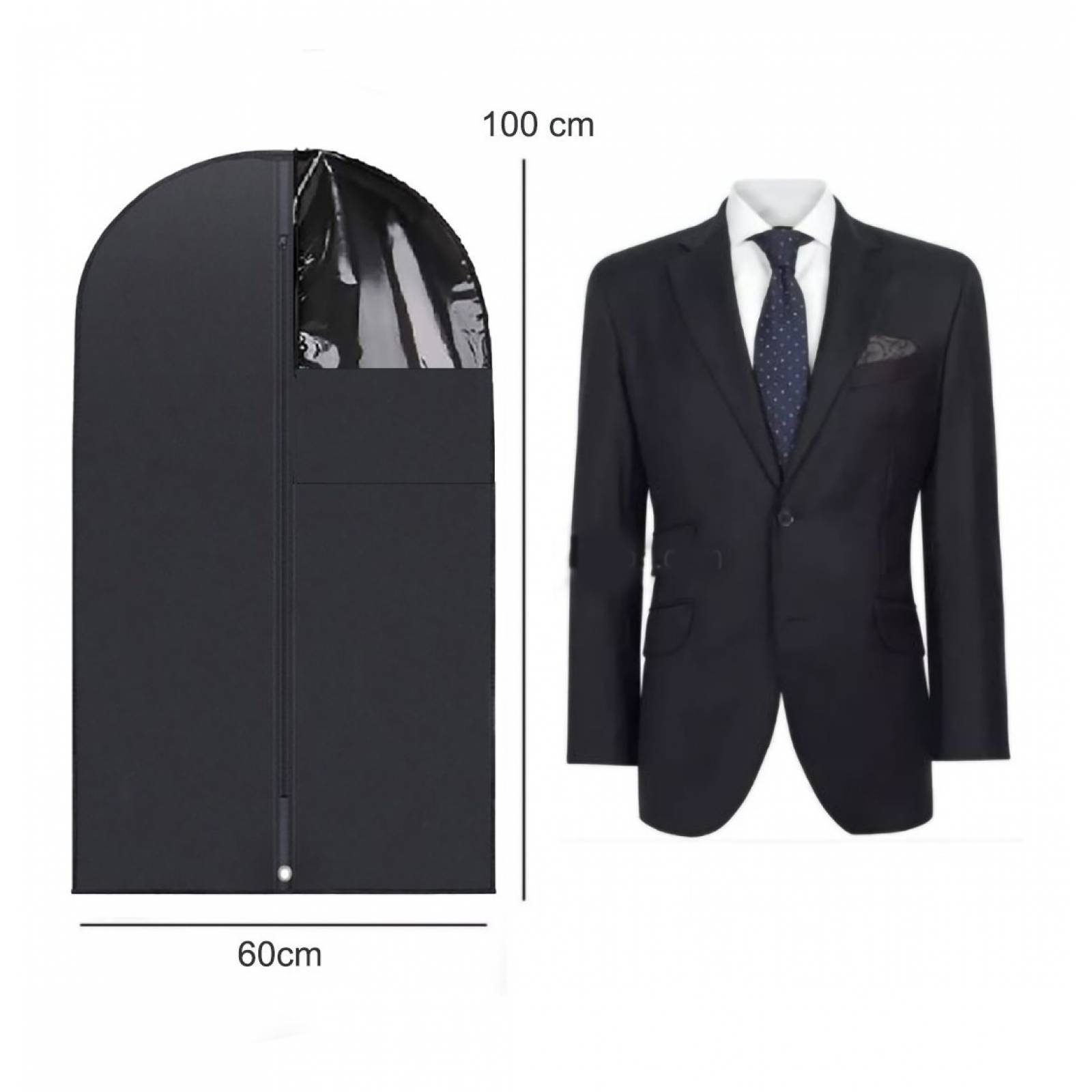 MADIOLA 3 Portatrajes, Bolsas Colgantes para Trajes, Sacos, Chamarras, Camisas, Blusas, Vestidos. Portador de Ropa