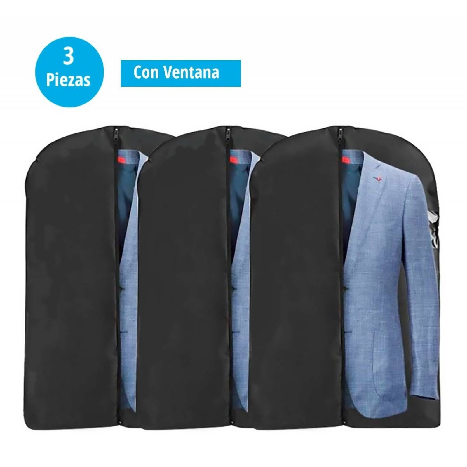 MADIOLA 3 Portatrajes, Bolsas Colgantes para Trajes, Sacos, Chamarras, Camisas, Blusas, Vestidos. Portador de Ropa