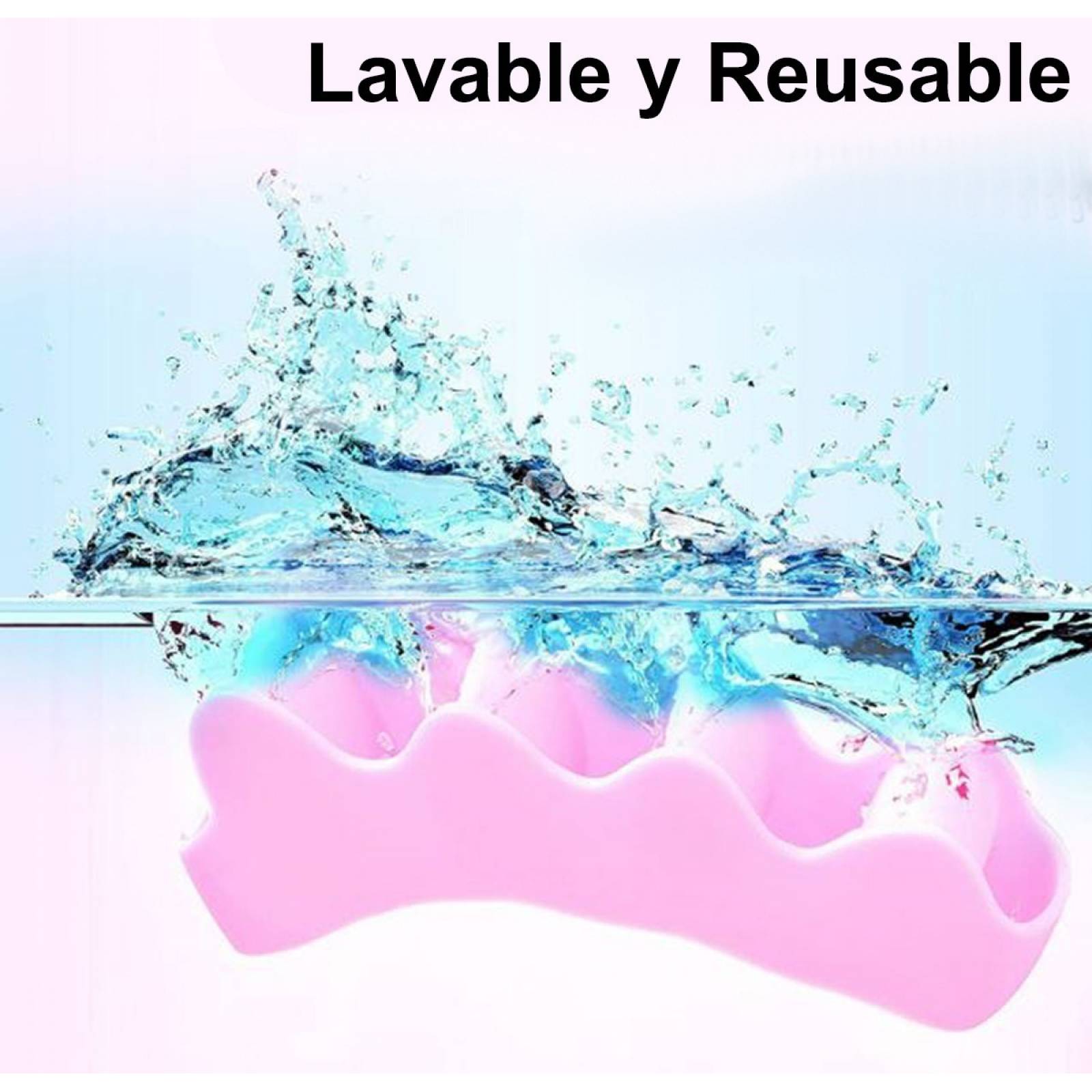 Separador de dedos del pie manicure azul