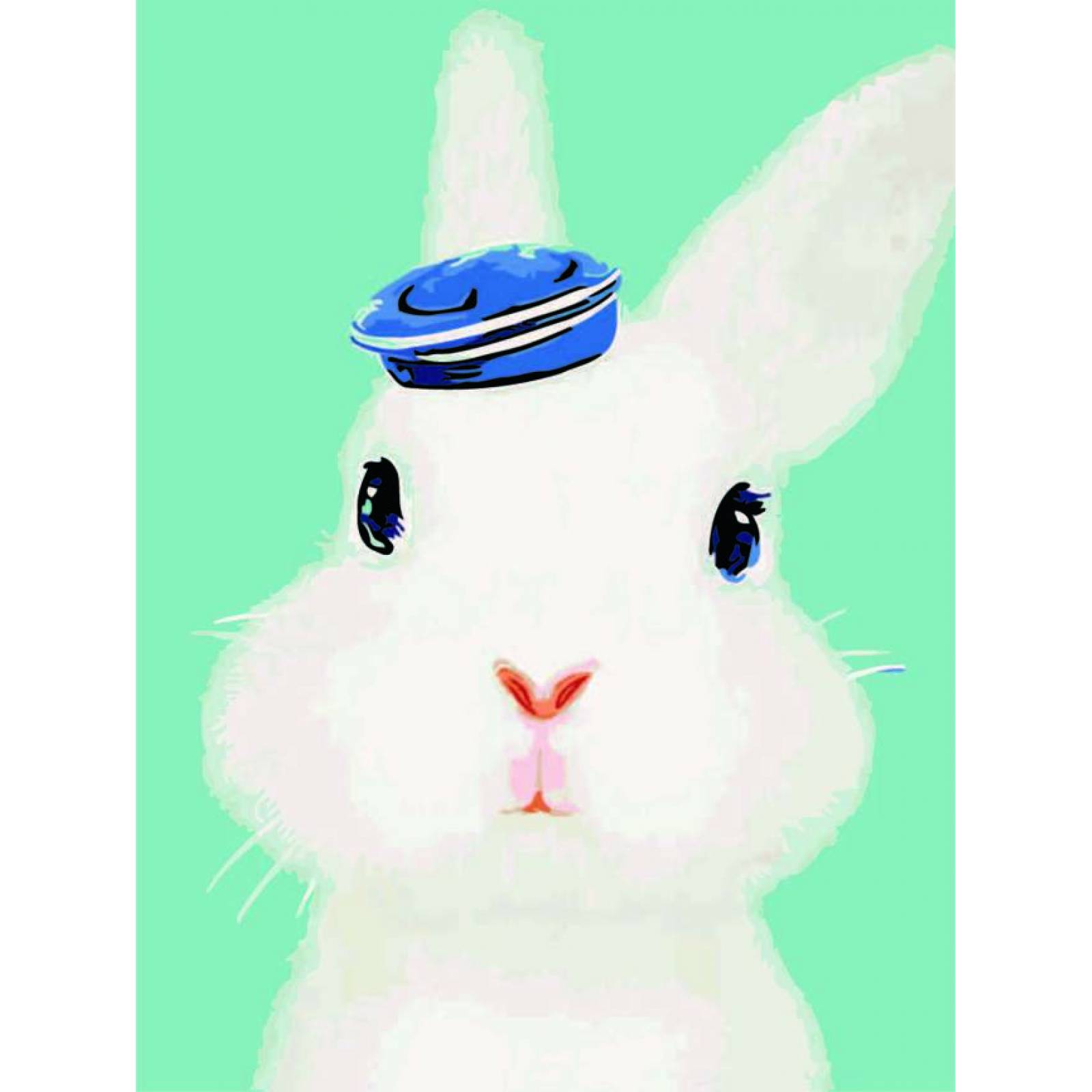 Conejo Tierno Pinta por numero con bastidor incluido