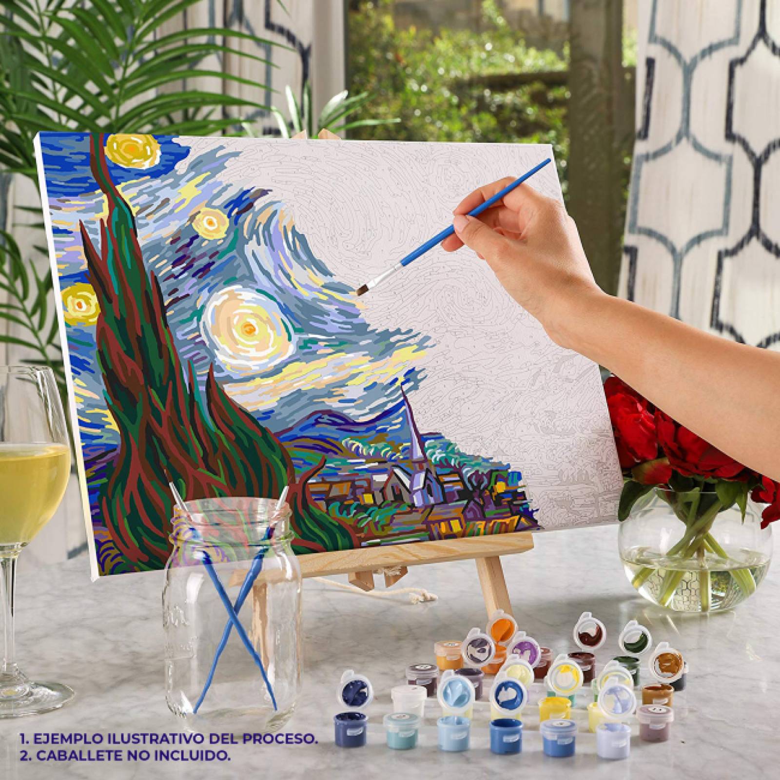 Koala con Bebe Pinta por numero con bastidor incluido