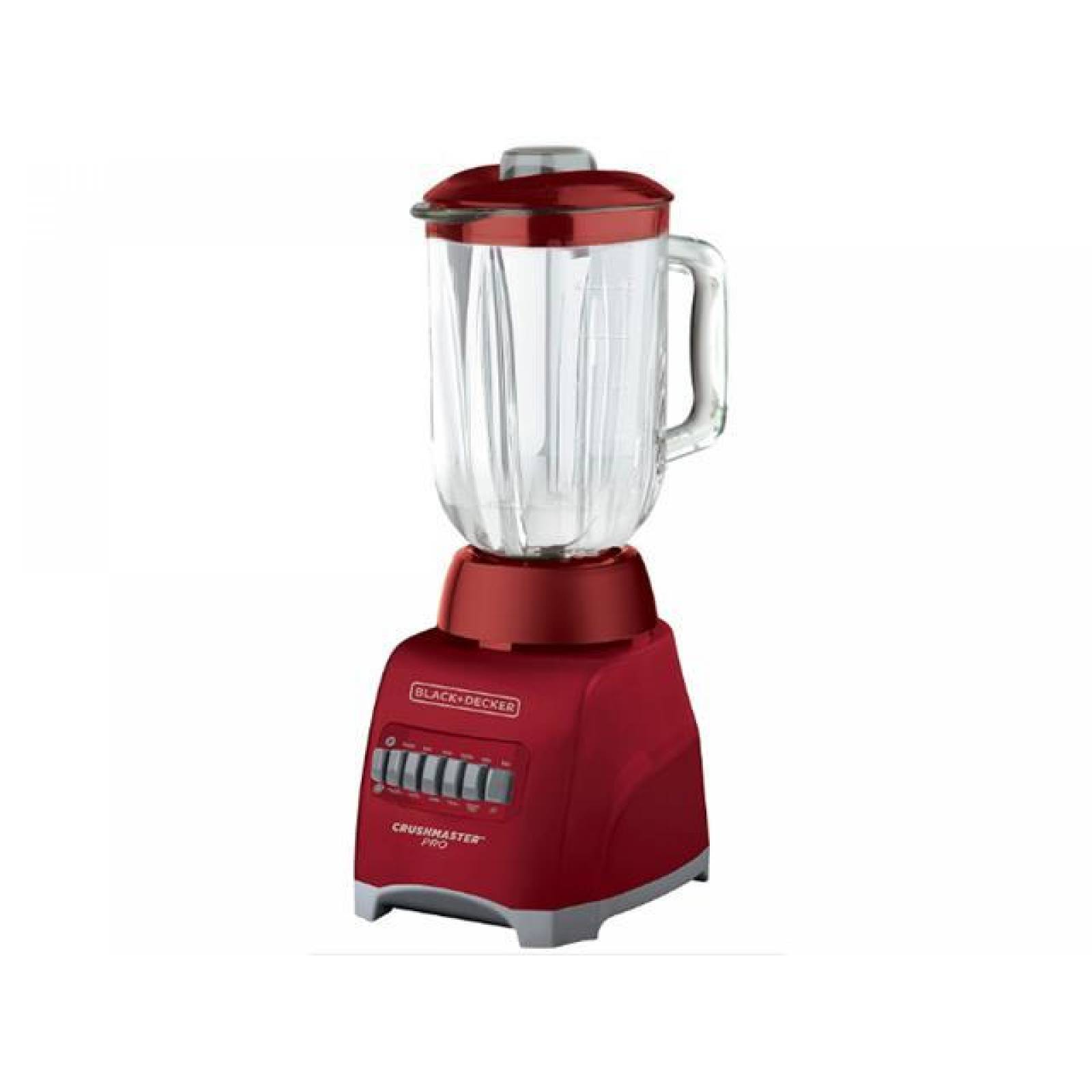 Licuadora Black+Decker 550W 10 veloci. Crush master pro Rojo 