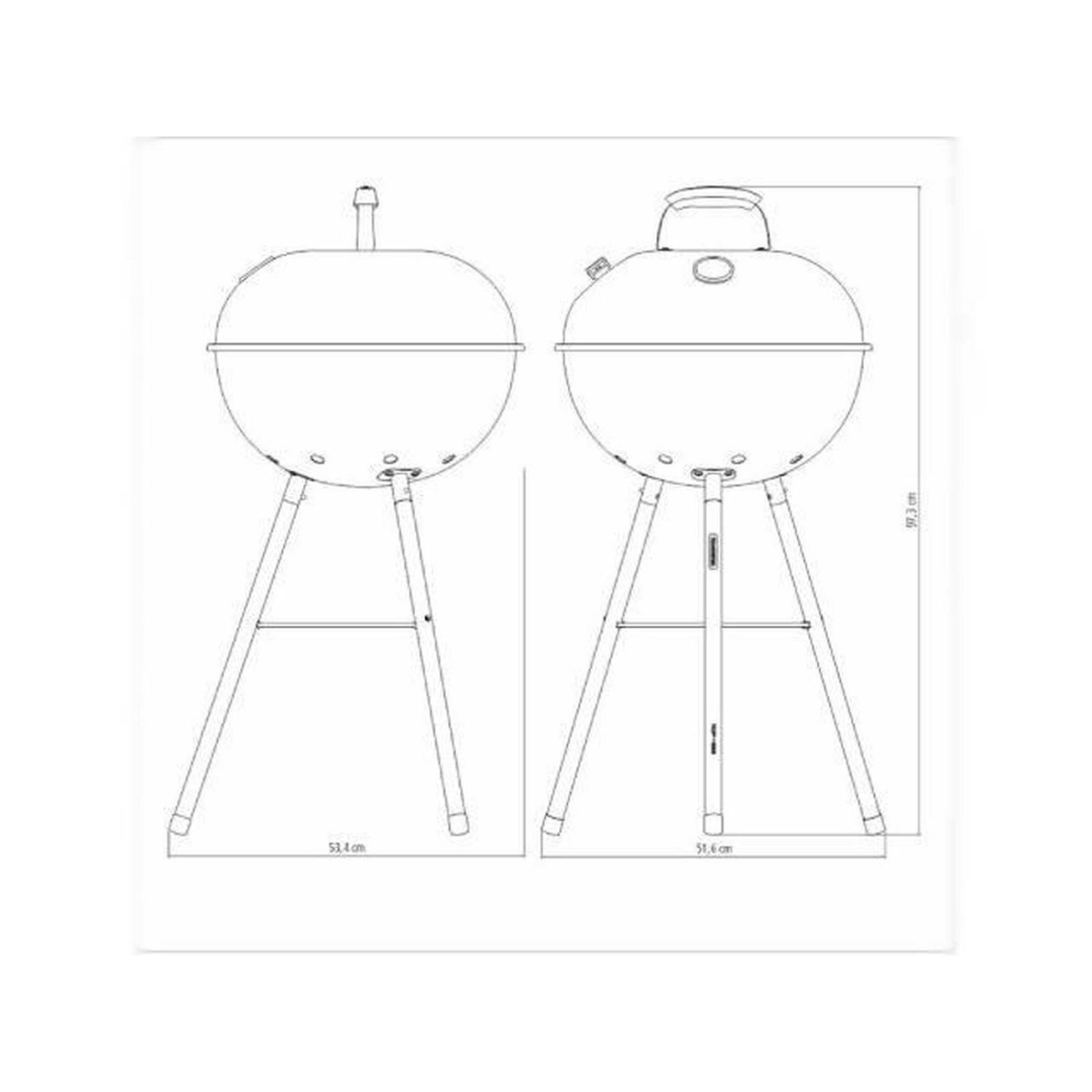 Grill de carbón Tramontina para Asado Tcp-450L 