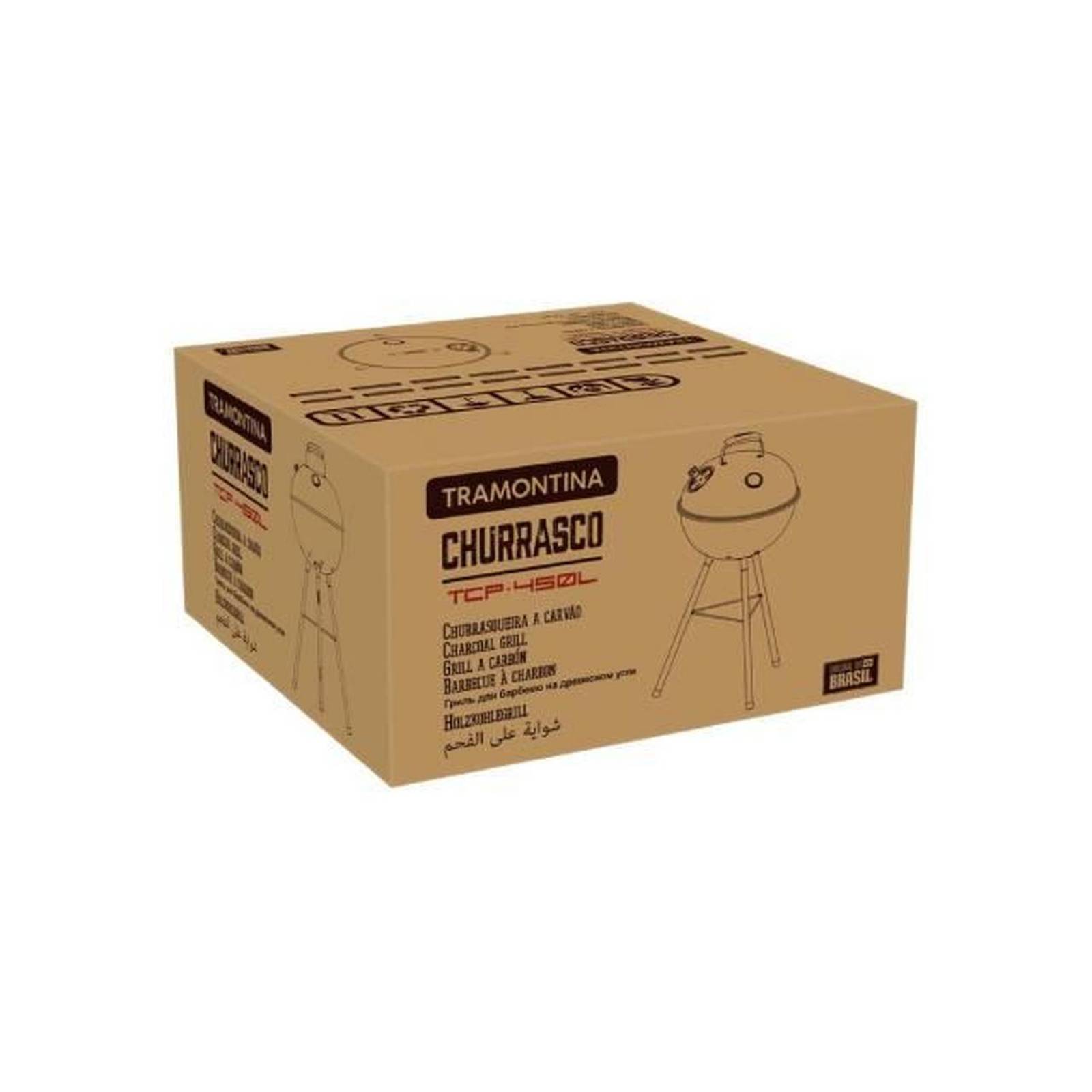 Grill de carbón Tramontina para Asado Tcp-450L 